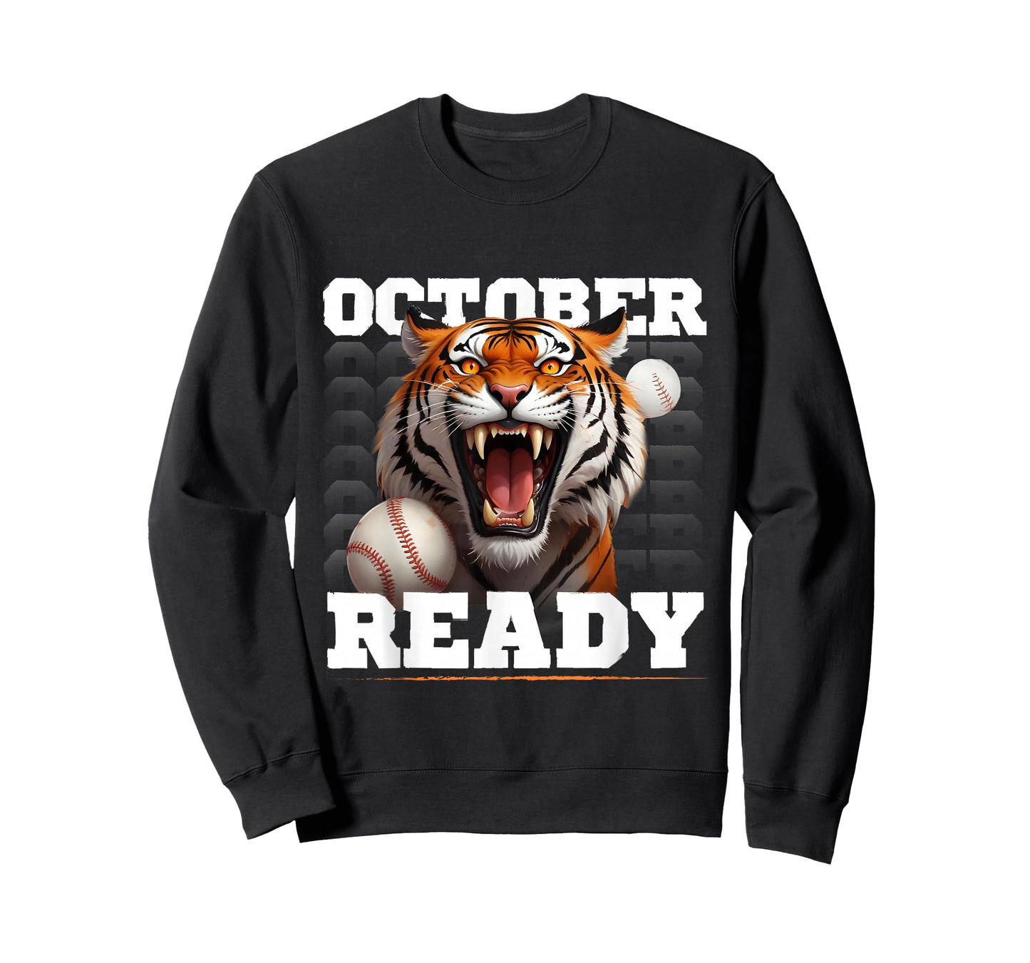 October Ready Tiger Baseball Fan T-Shirt