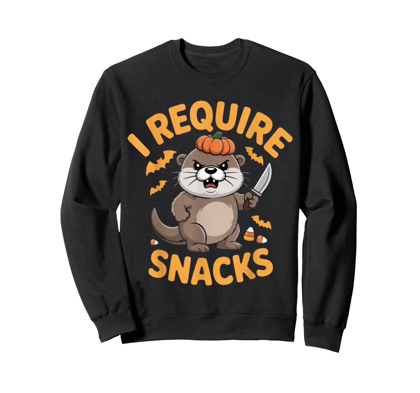 I Require Snacks Angry Capybara Halloween T-Shirt