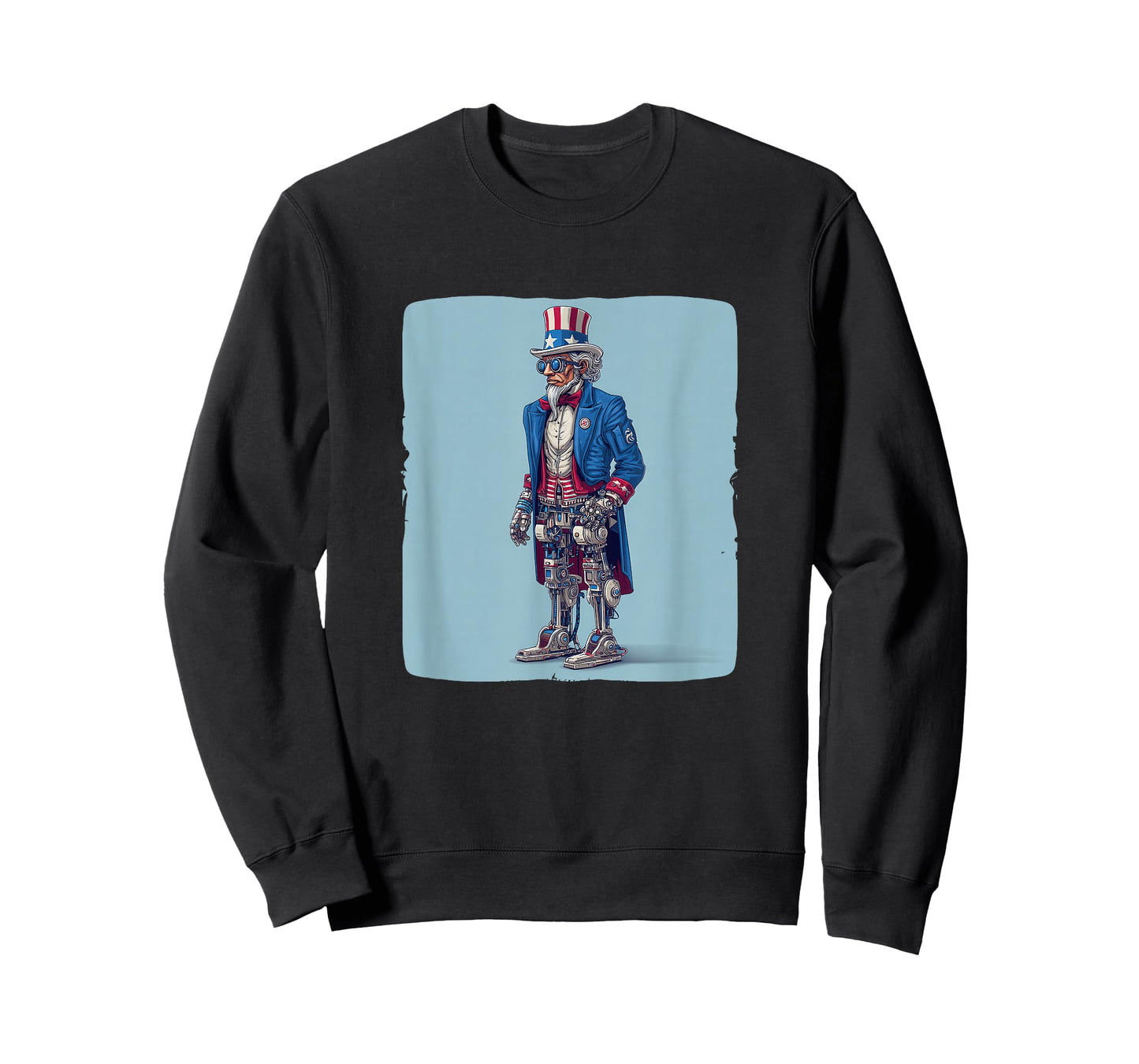 Nice Robot Sam Costume in AI US Colors Look T-Shirt