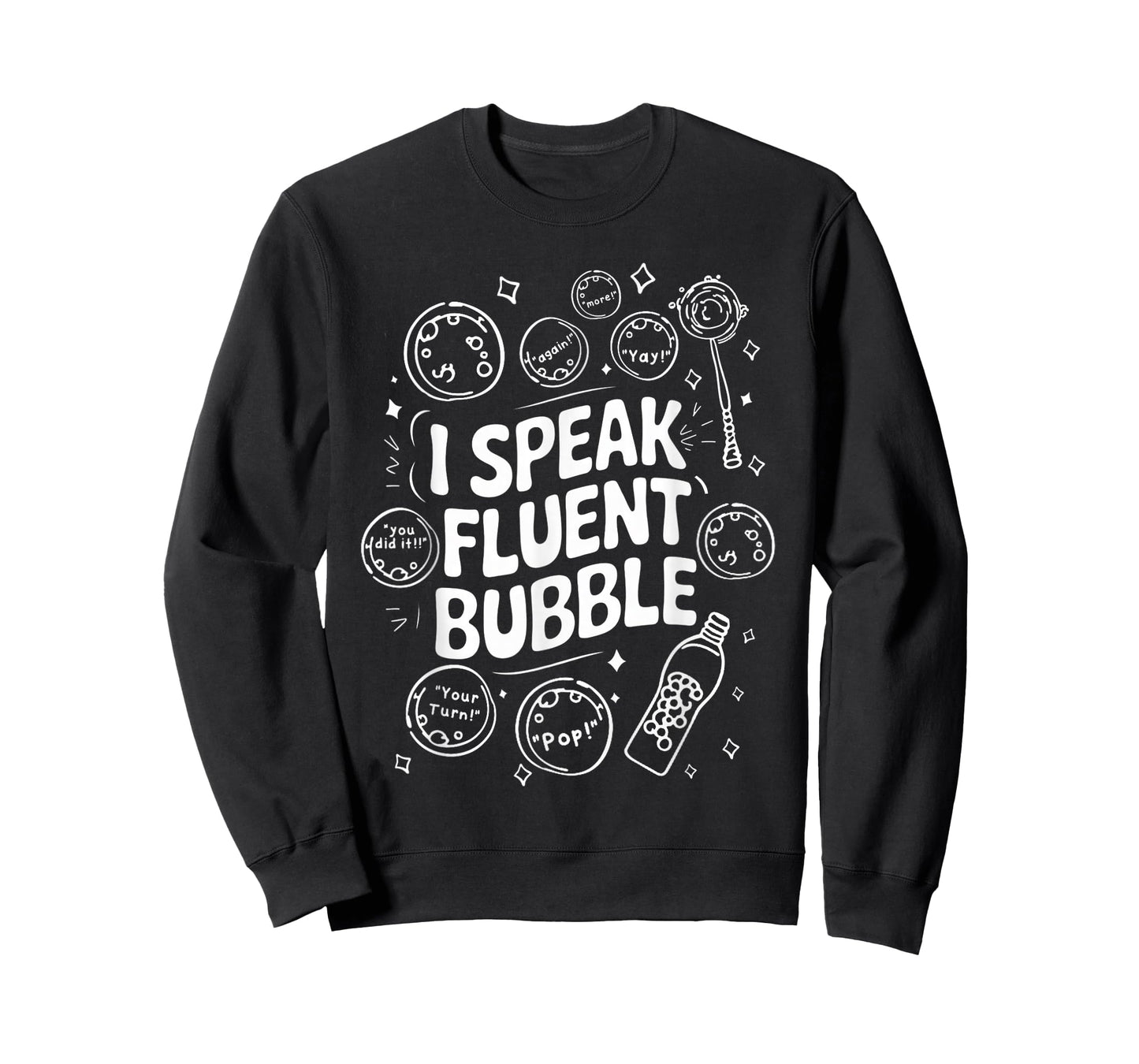 Funny SLP Speech Language Pathologist I Speak Fluent Bubble T-Shirt
