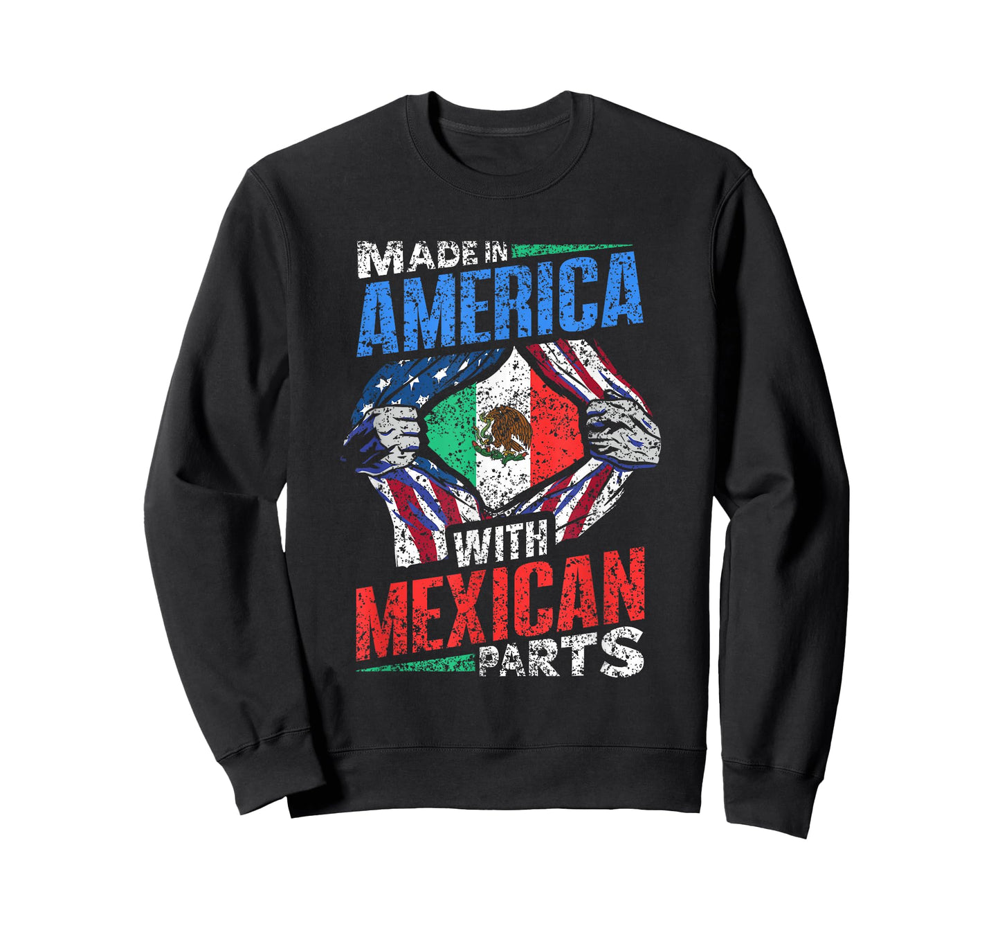 Made In America With Mexican Parts Country Lover Mexico Us T-Shirt