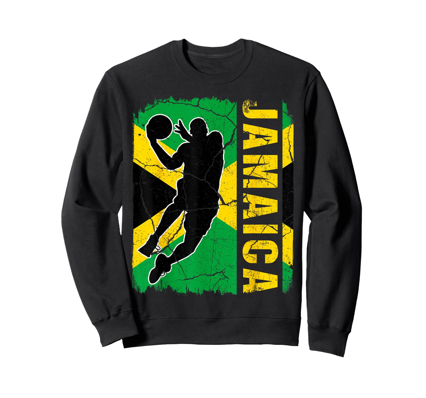 Jamaican Basketball Player Jamaica Flag Basketball Fans T-Shirt