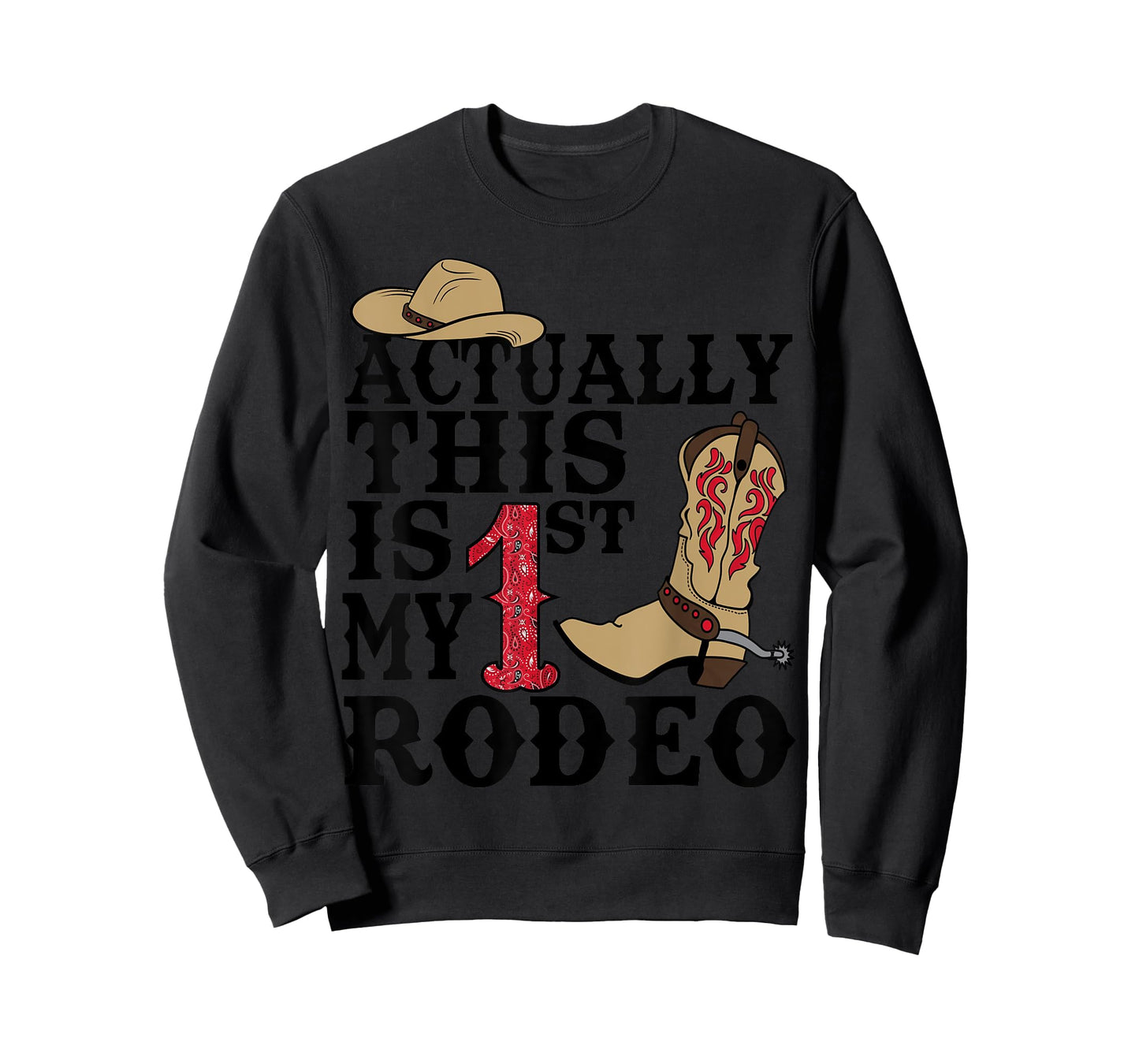 This Actually Is My First Rodeo Cowboy Hat Western Country T-Shirt
