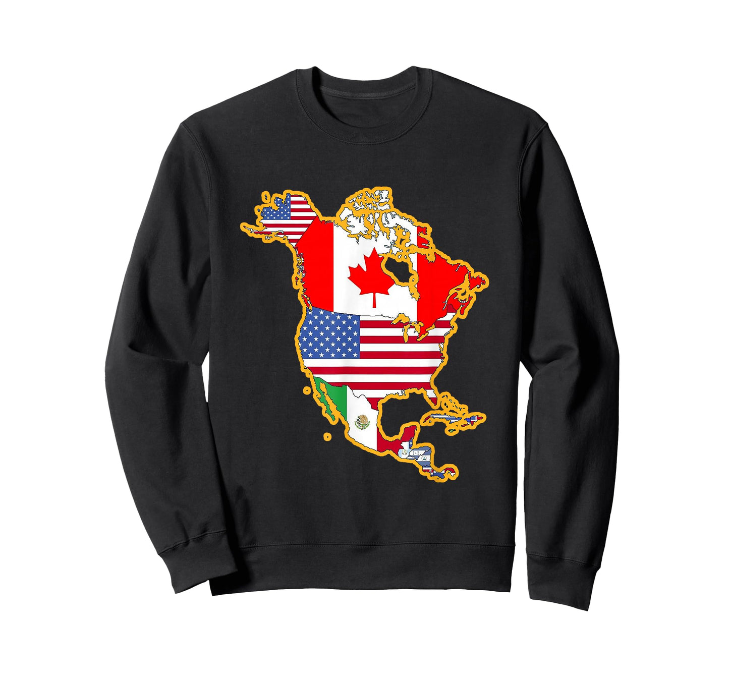 North America Continent Flag Shirt - Geography Shirt T-Shirt