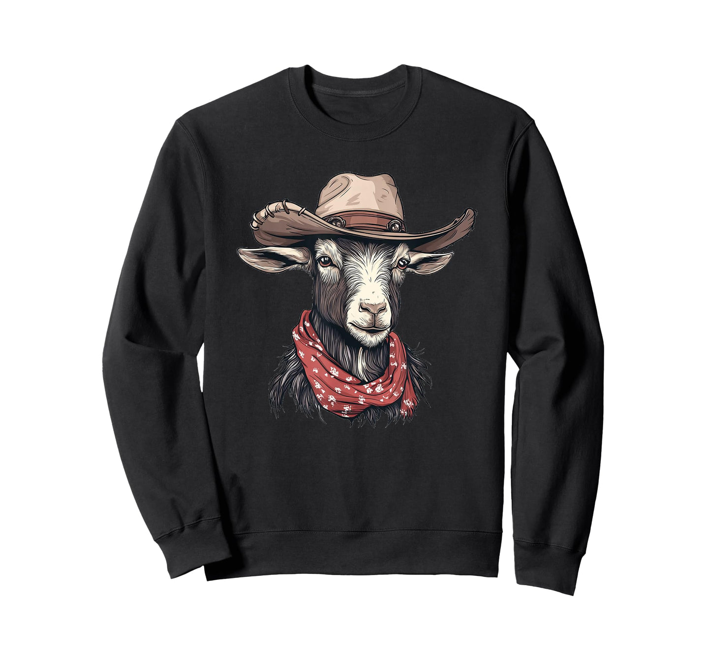 Ranch Goat with Cowboy Hat for Rodeo Goats Lovers T-Shirt