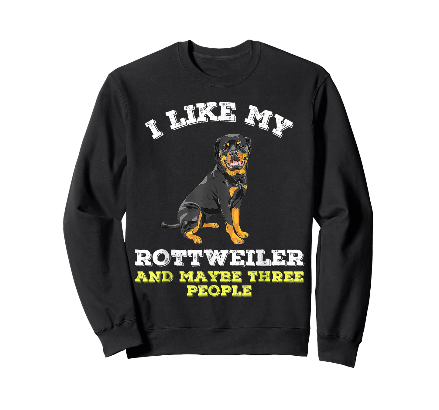 Dog Owners Lovers I Like My Rottweiler And Maybe 3 People T-Shirt