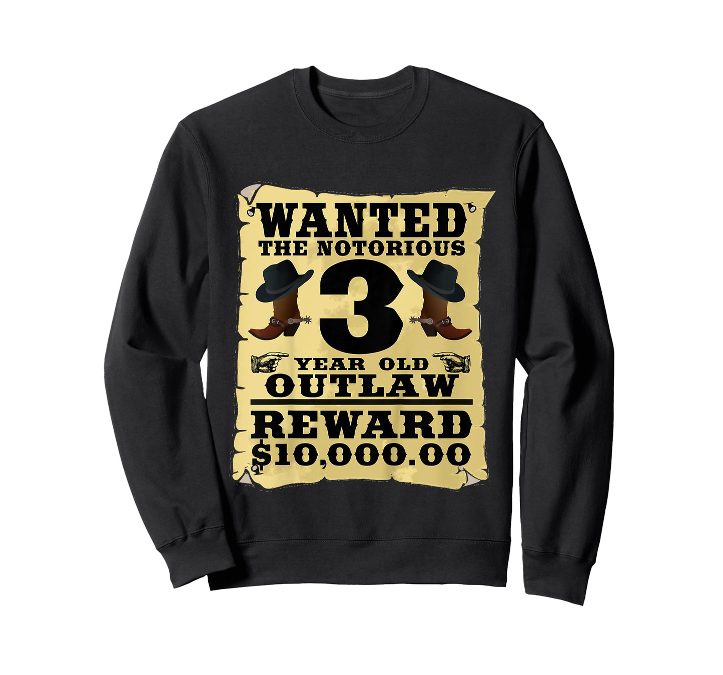 Kids 3 Year Old Cowboy Birthday Party Wild West Western 3rd Gift T-Shirt