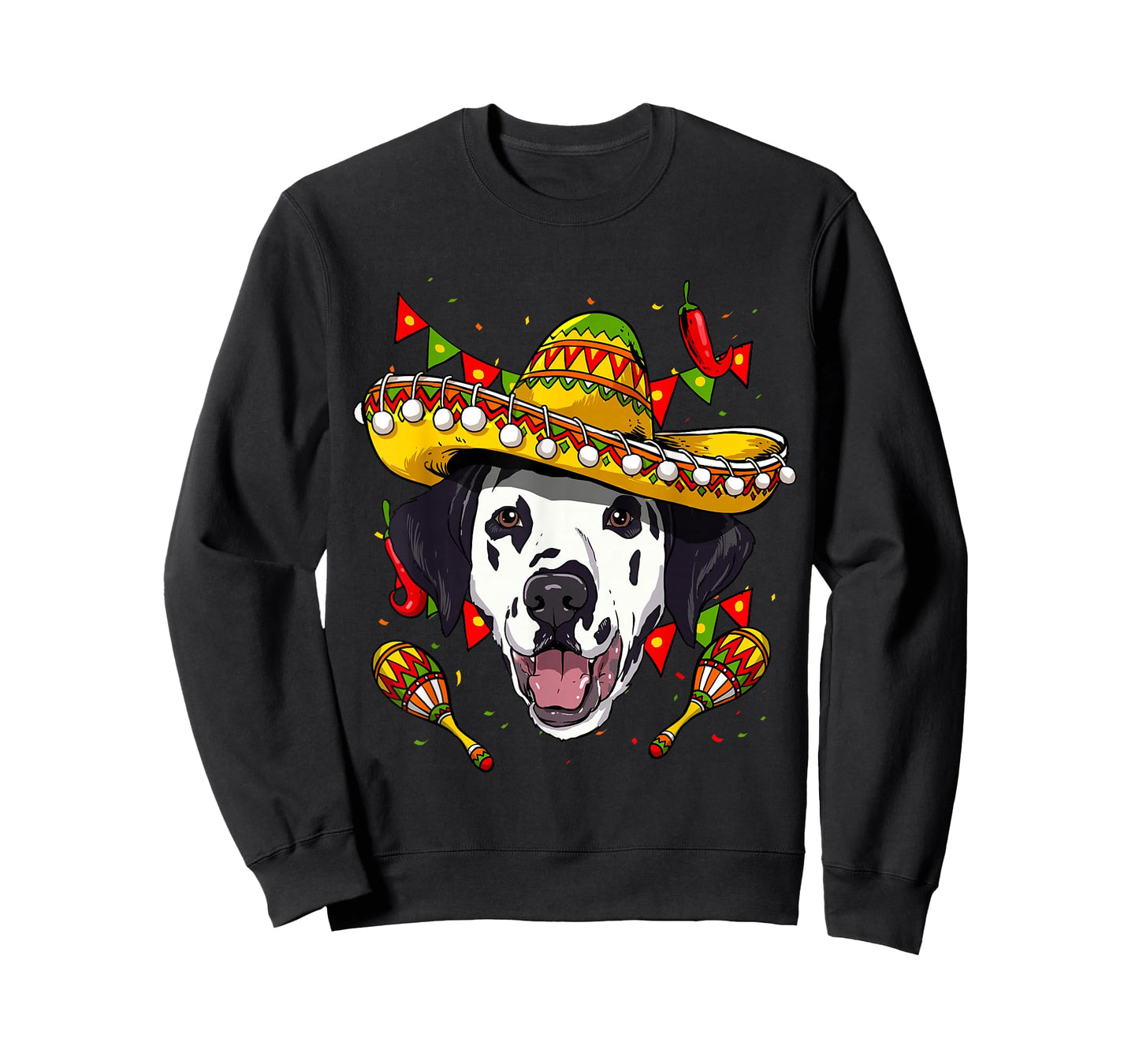Cinco de Mayo Dalmatian Men Women Kids Sombrero T-Shirt