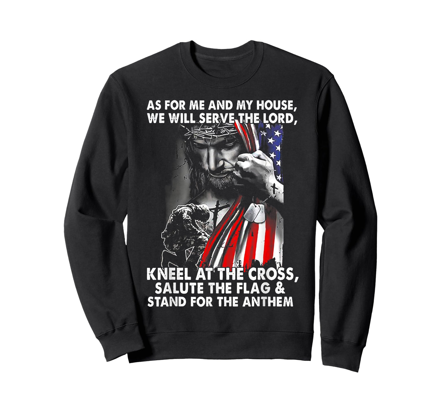 As For Me And My House We Will Serve The Lord Kneel T-Shirt