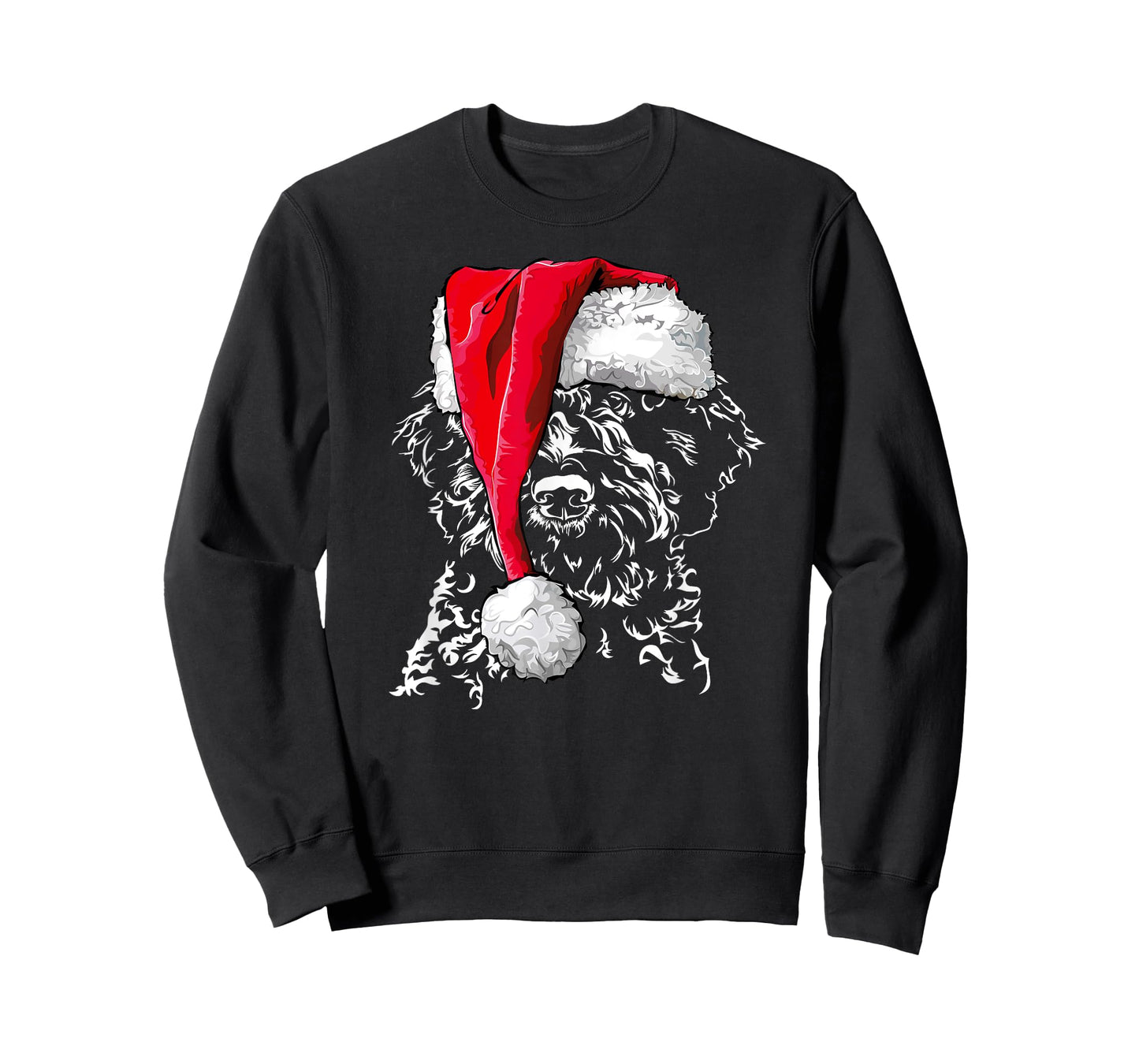 Funny Lagotto Romagnolo Santa Christmas dog mom gift present T-Shirt for Men Women Girls Kids