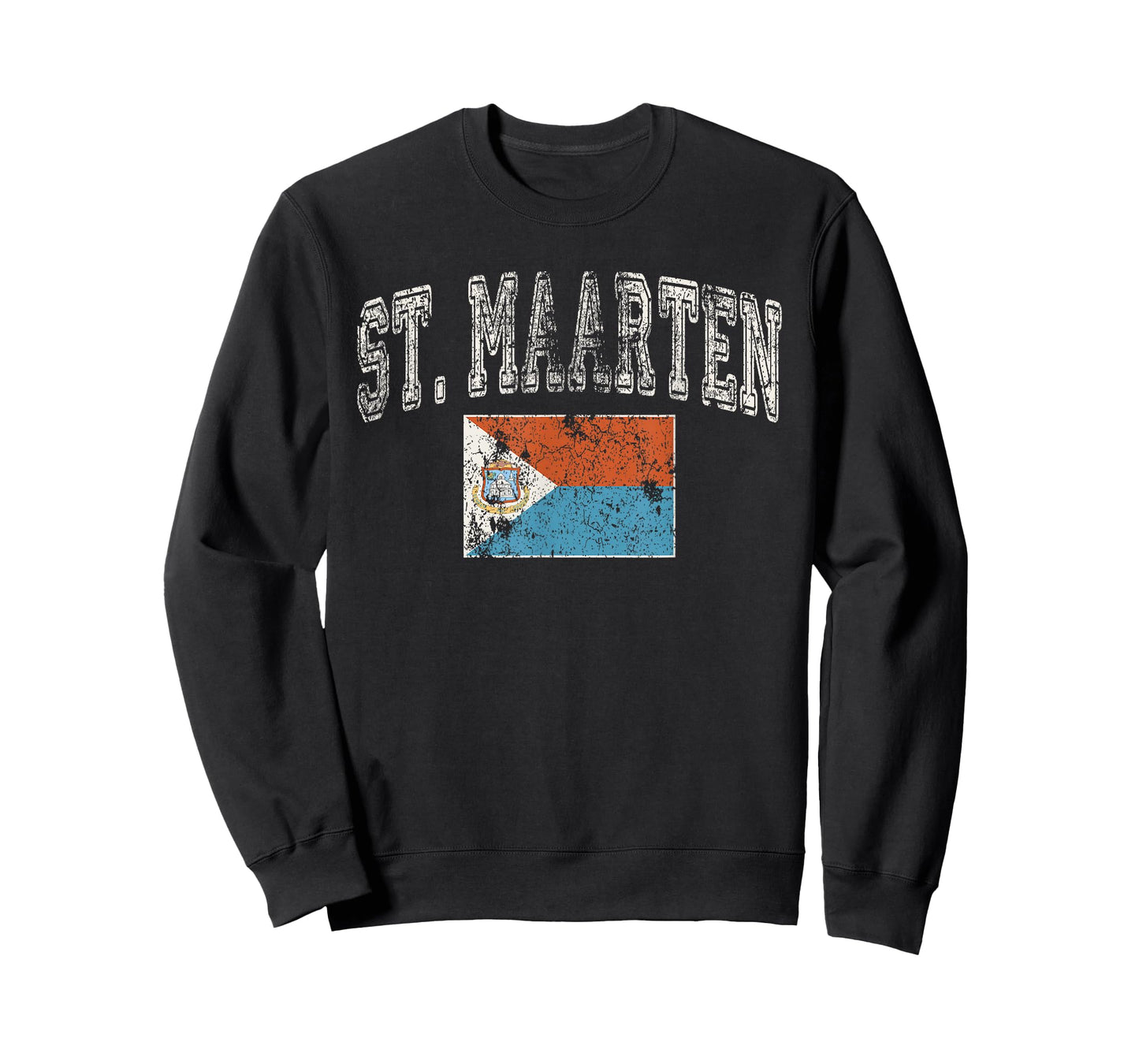 Vintage Retro Faded St Maarten Flag T-Shirt