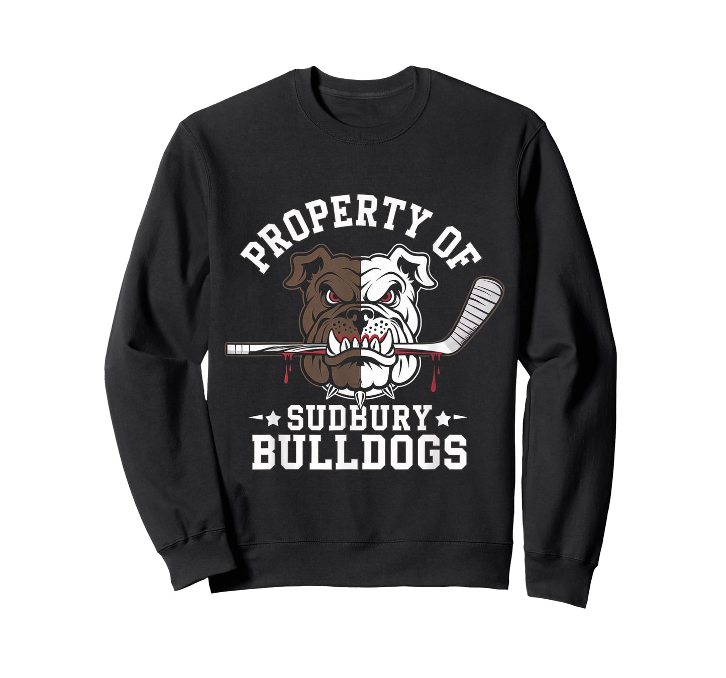 Property of Sudbury Bulldog Funny Hockey Dog Lover Funs T-Shirt