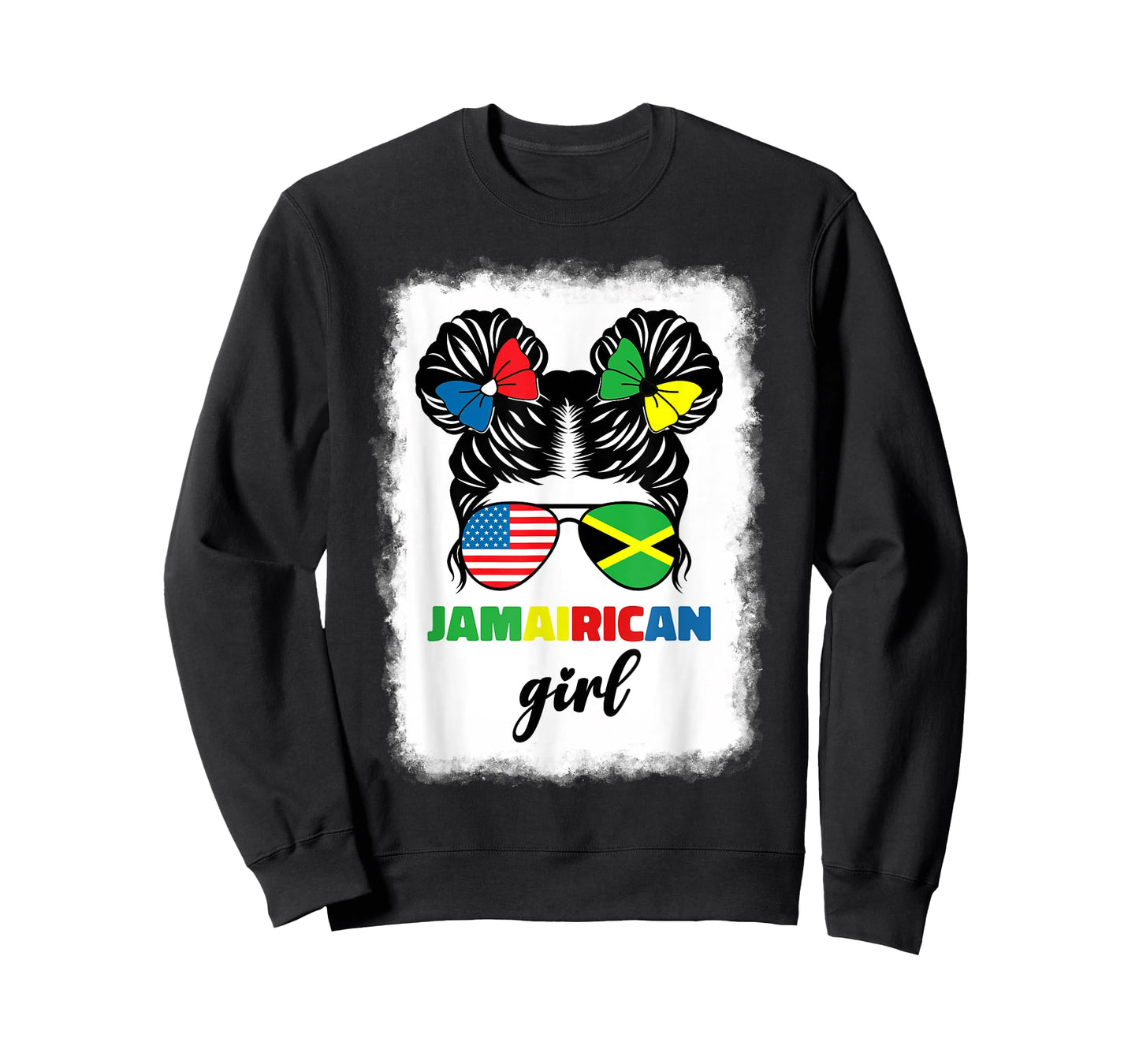 Half American Jamaican America Jamaica Flag Kids Jamairican T-Shirt