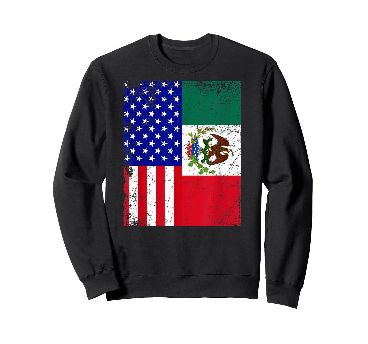 Mexican American Flag Shirt | Half Mexico Half USA T-Shirt T-Shirt
