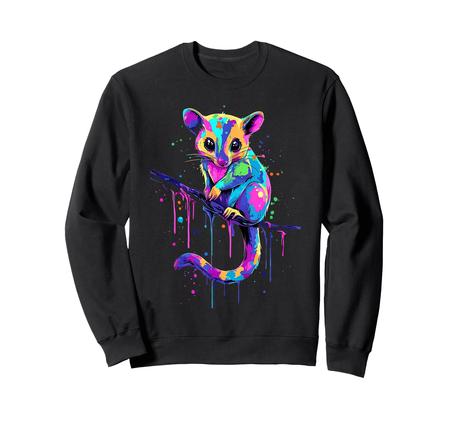 Sugar Glider Lovers Colorful Splash Art Sugar Glider T-Shirt