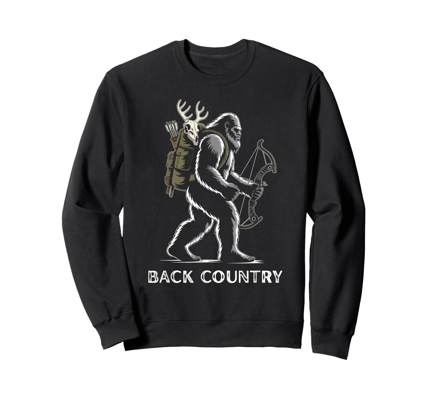 Fife Life Bigfoot Sasquatch Back Country Bow Hunting Hunter T-Shirt