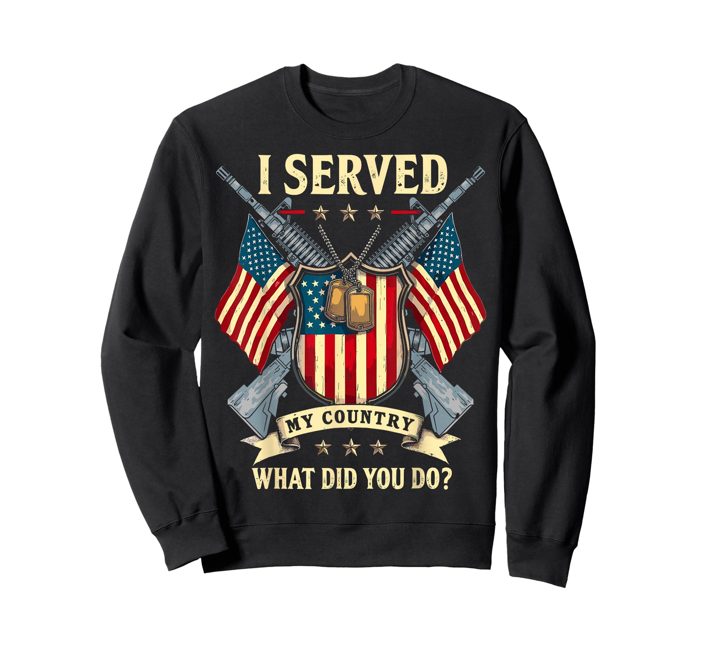 I Served My Country What Did You Do? USA Flag Veterans Day T-Shirt