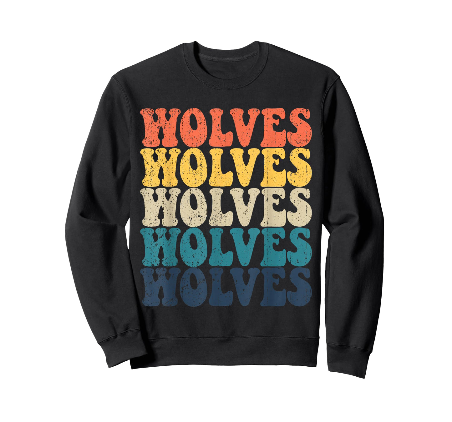 Wolves High School Wolves Sports Team Retro Wolves T-Shirt