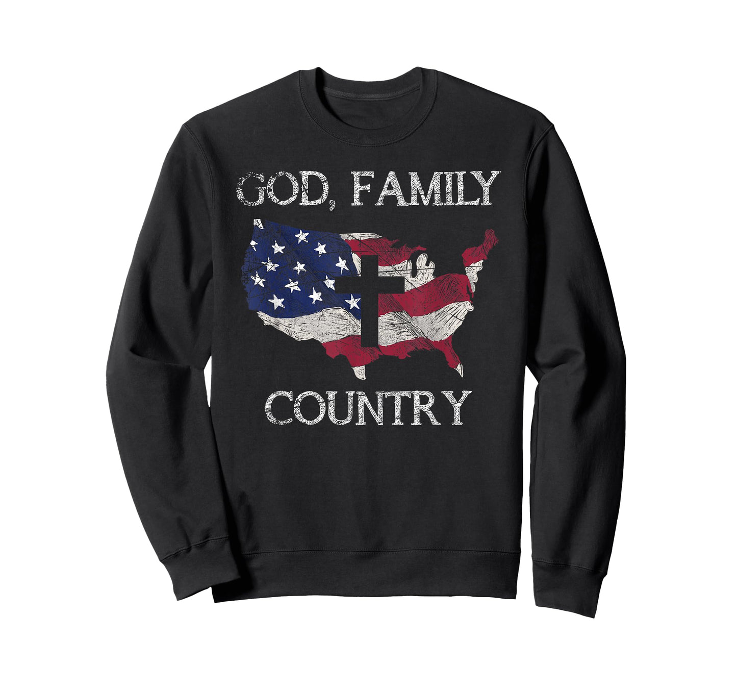 Prayer Christian Gifts & Tees God Family Country Cross Christian Gift USA Prayer T-Shirt