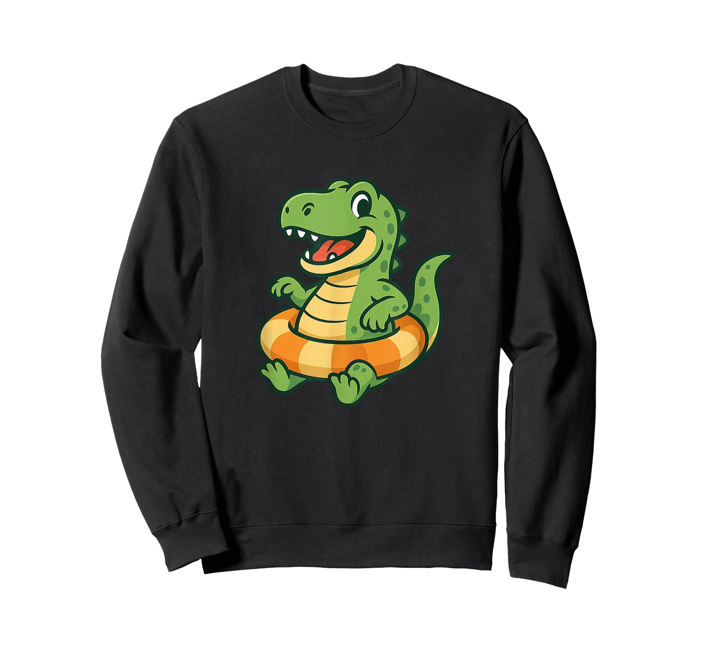 Happy Dinosaur with Vacation Pool Ring for Boys and Girls T-Shirt