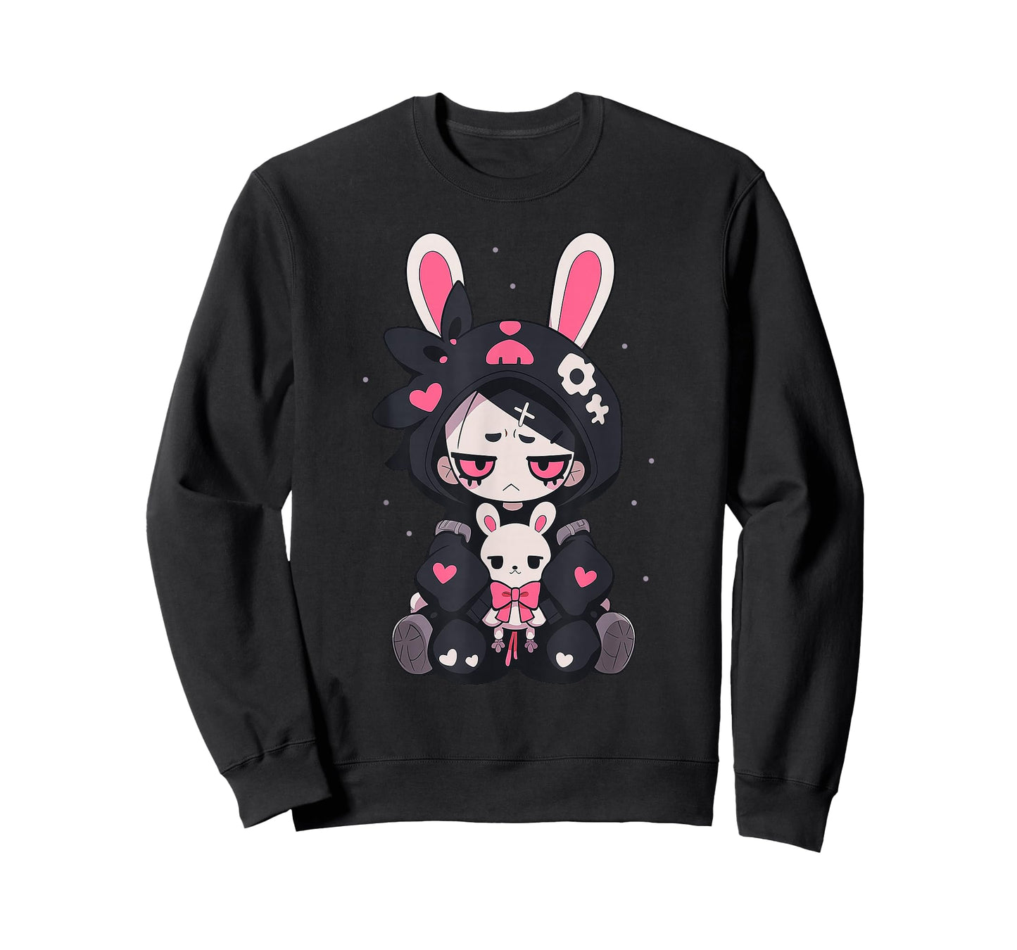 Rabbit Gothic Anime Japanese Creepy E-Girl Otaku Gothic T-Shirt