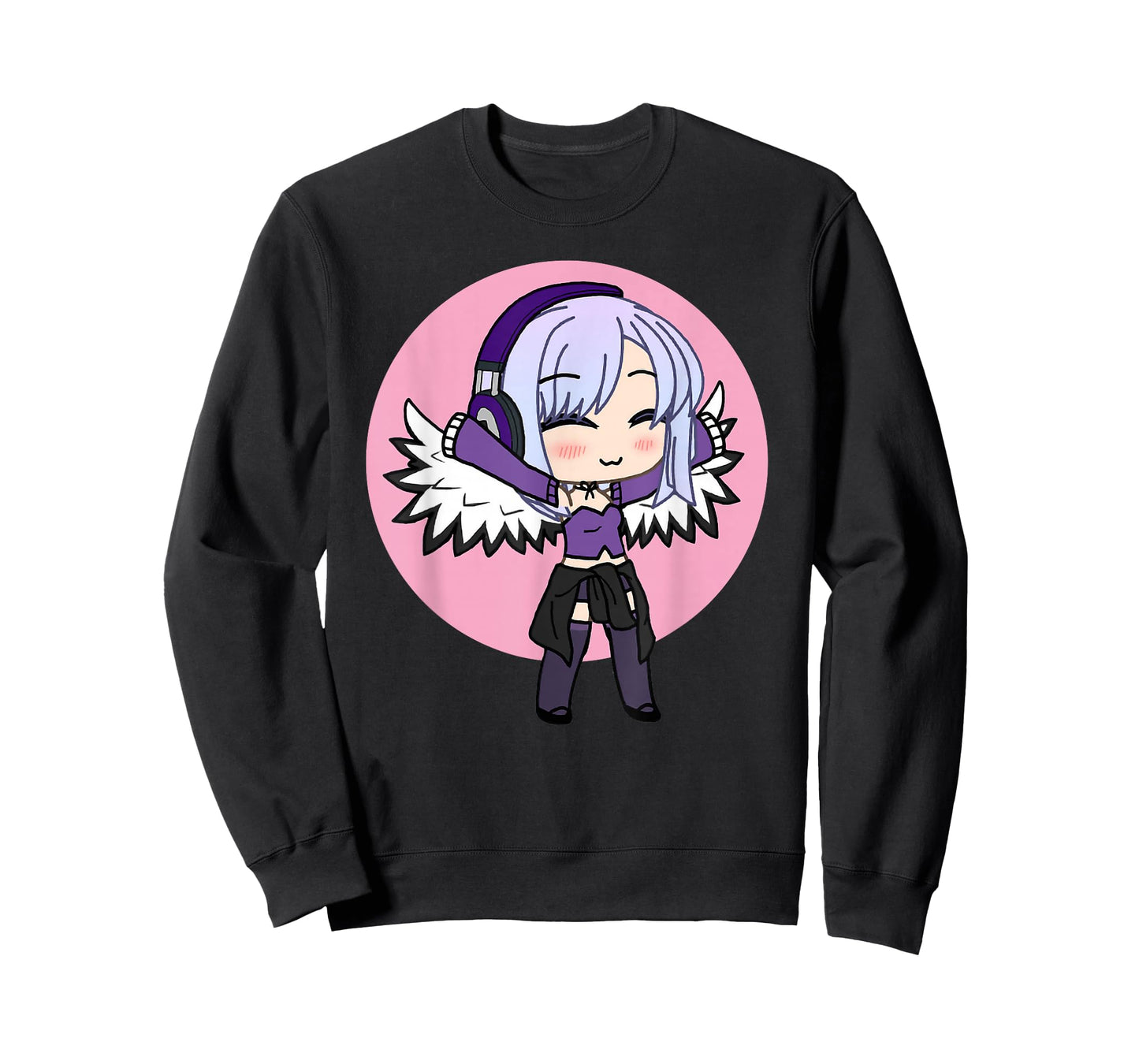 Cute Chibi Style Kawaii Anime Girl with Wings T-Shirt