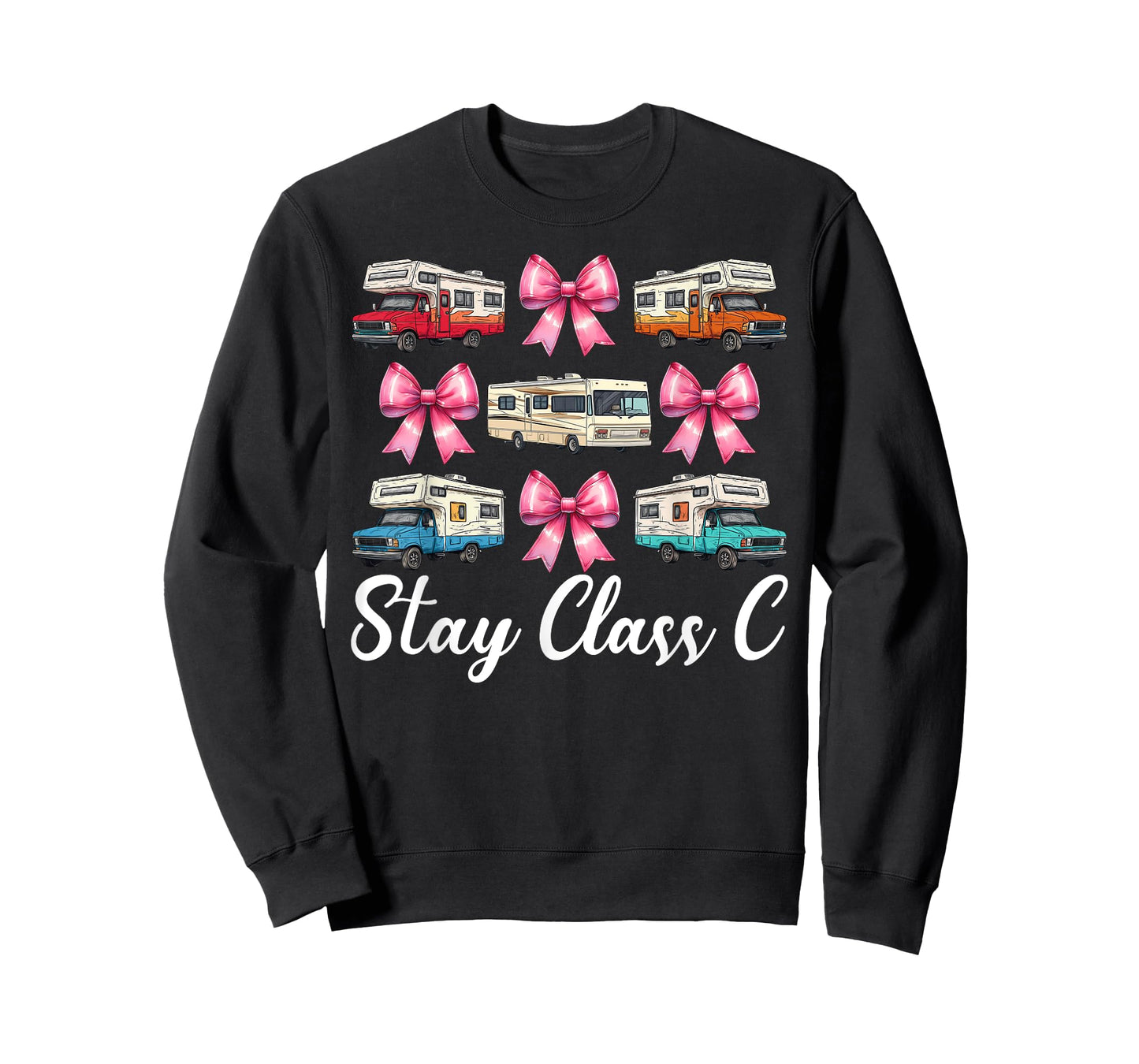 RV Camping Camper Motorhome Girl Mom Coquette Stay Class C T-Shirt
