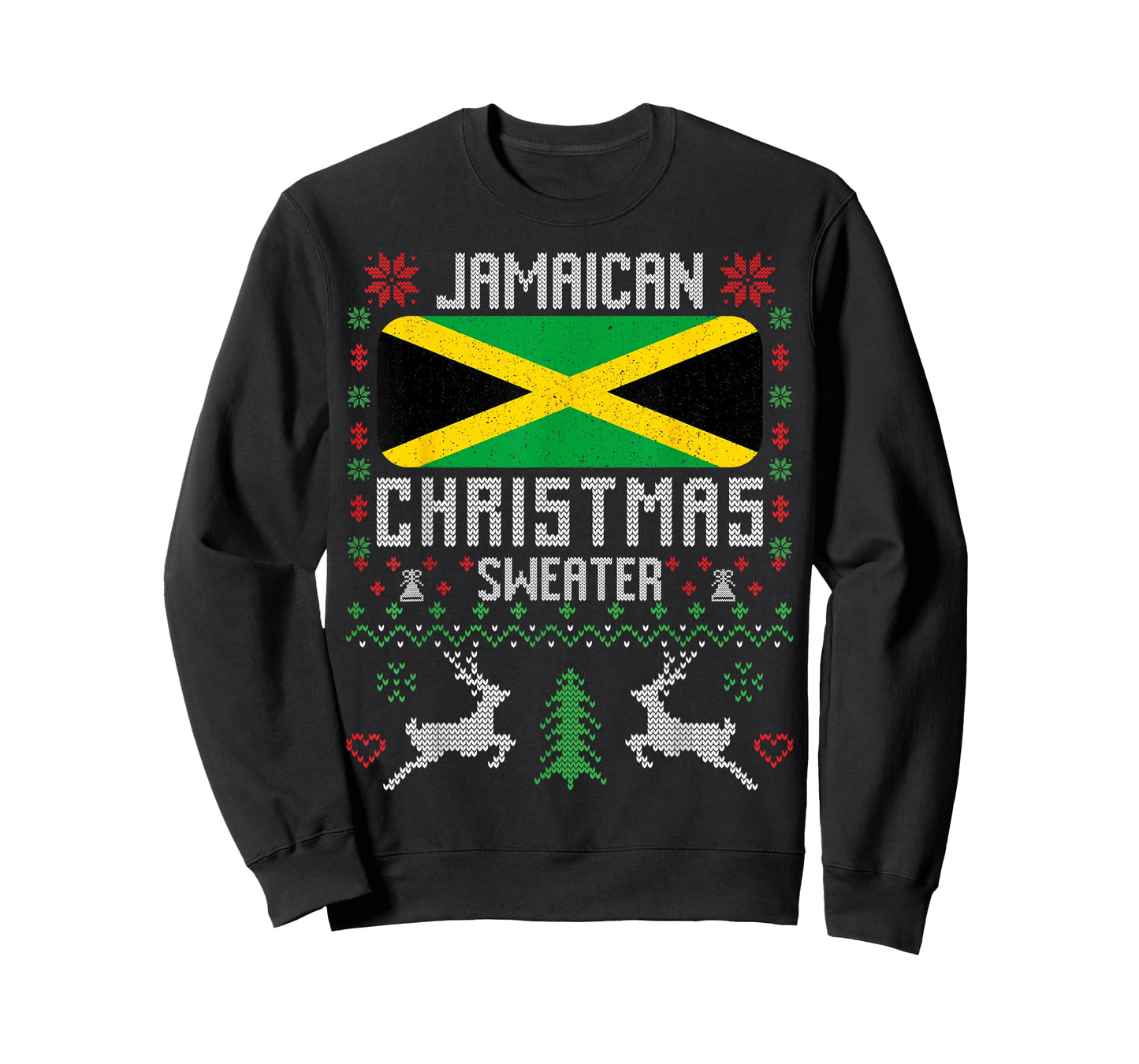 Jamaica Flag Jamaican Christmas Sweater T-Shirt