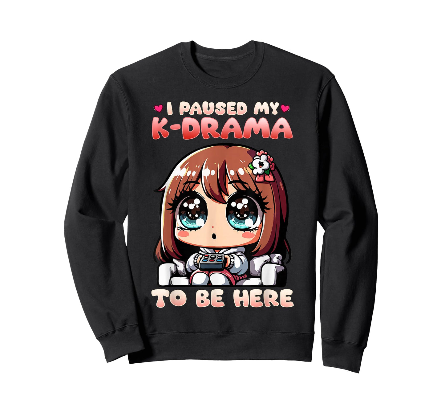 I Paused My K-Drama To Be Here I Finger Heart I Korean Music T-Shirt