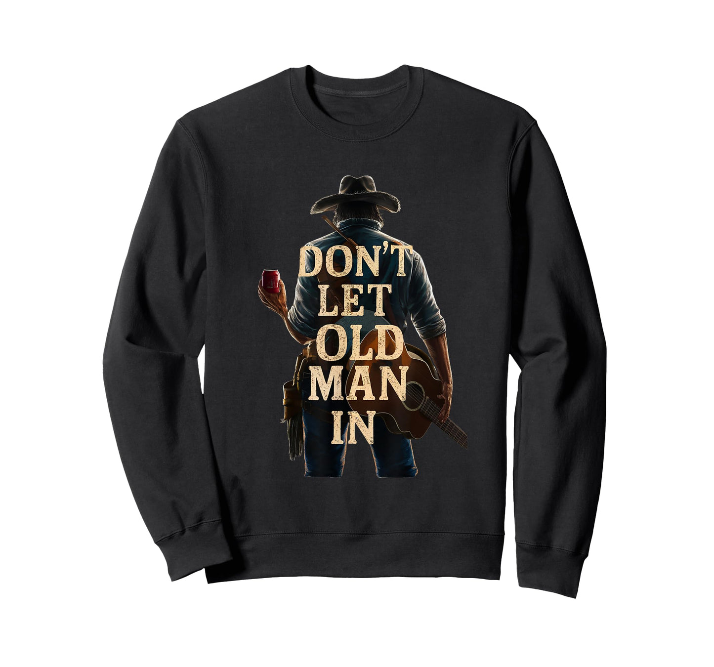 Don't Let Old Man In Country Western Guitar T-Shirt