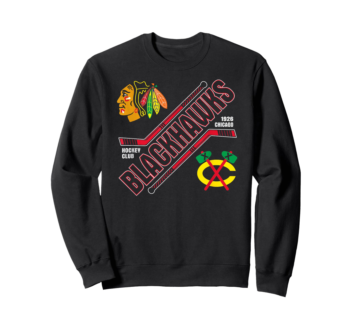 Chicago Blackhawks Force Black Officially Licensed T-Shirt
