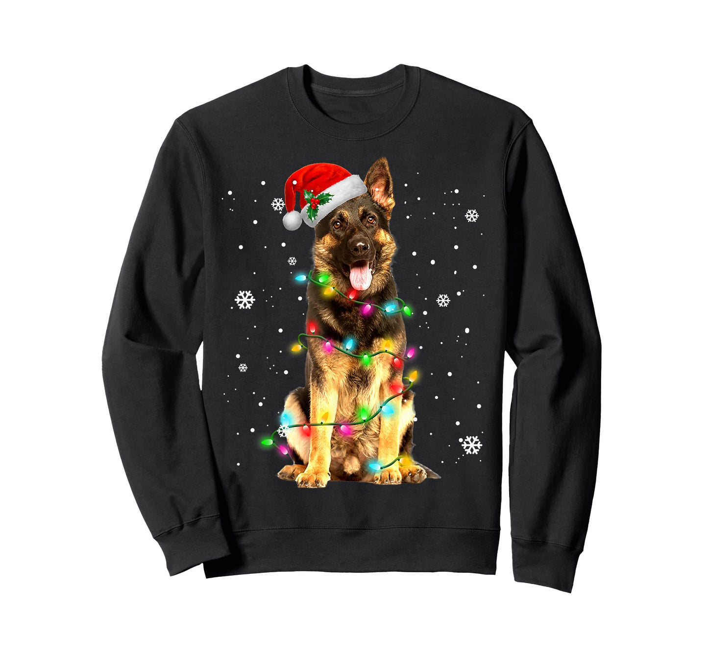 German Shepherd Dog Tree Christmas Sweater Xmas Dogs Gifts T-Shirt