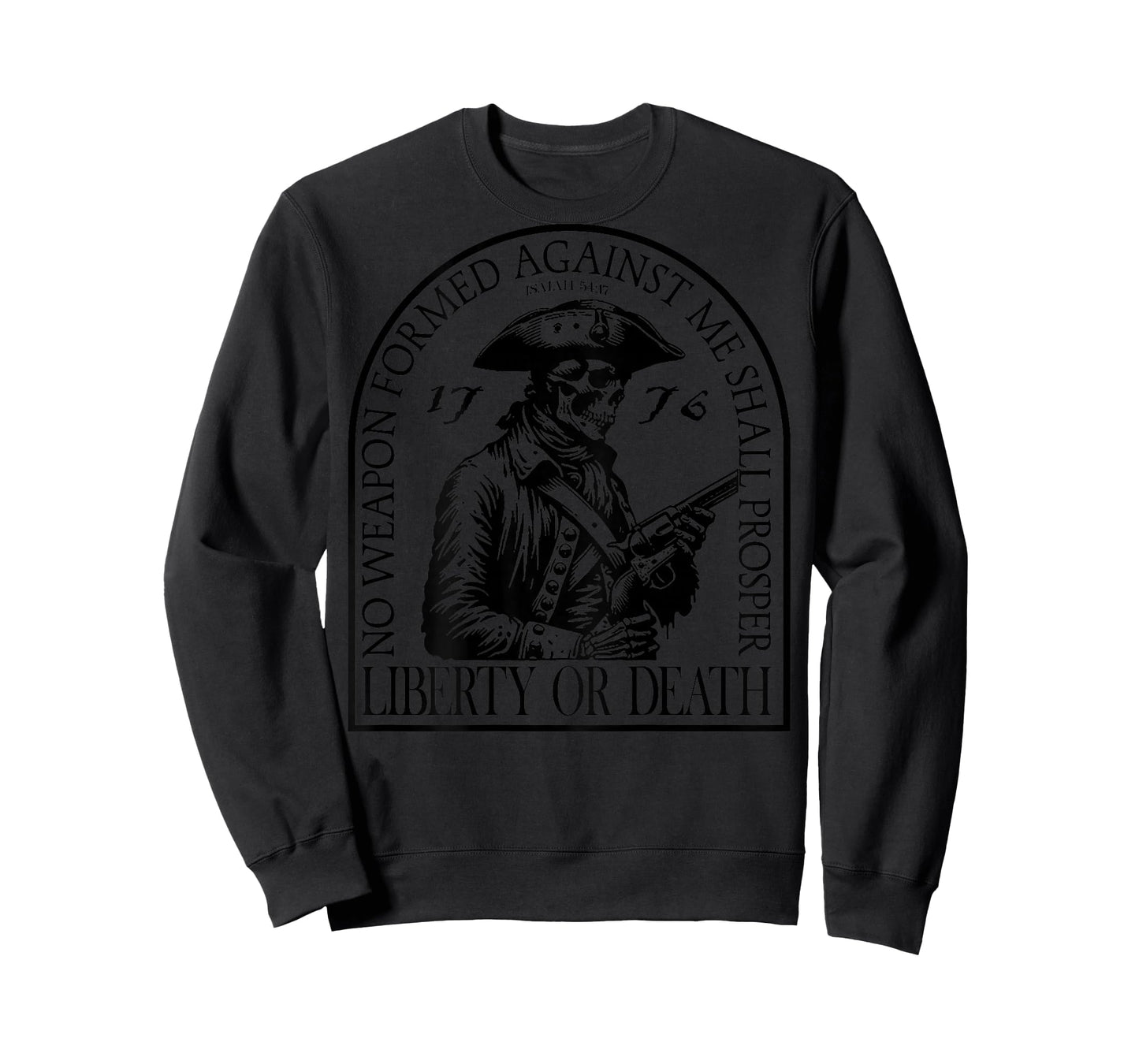 No Weapon Formed Against Me Shall Prosper (on back) T-Shirt