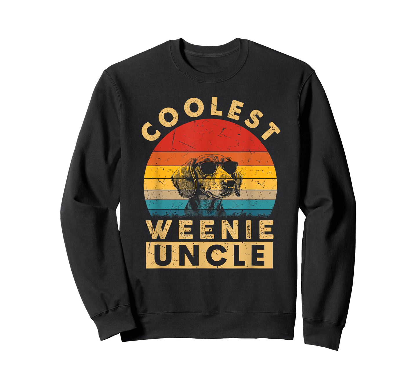 Vintage Coolest Weenie Uncle Funny Gifts Dachshund Dog Lover T-Shirt