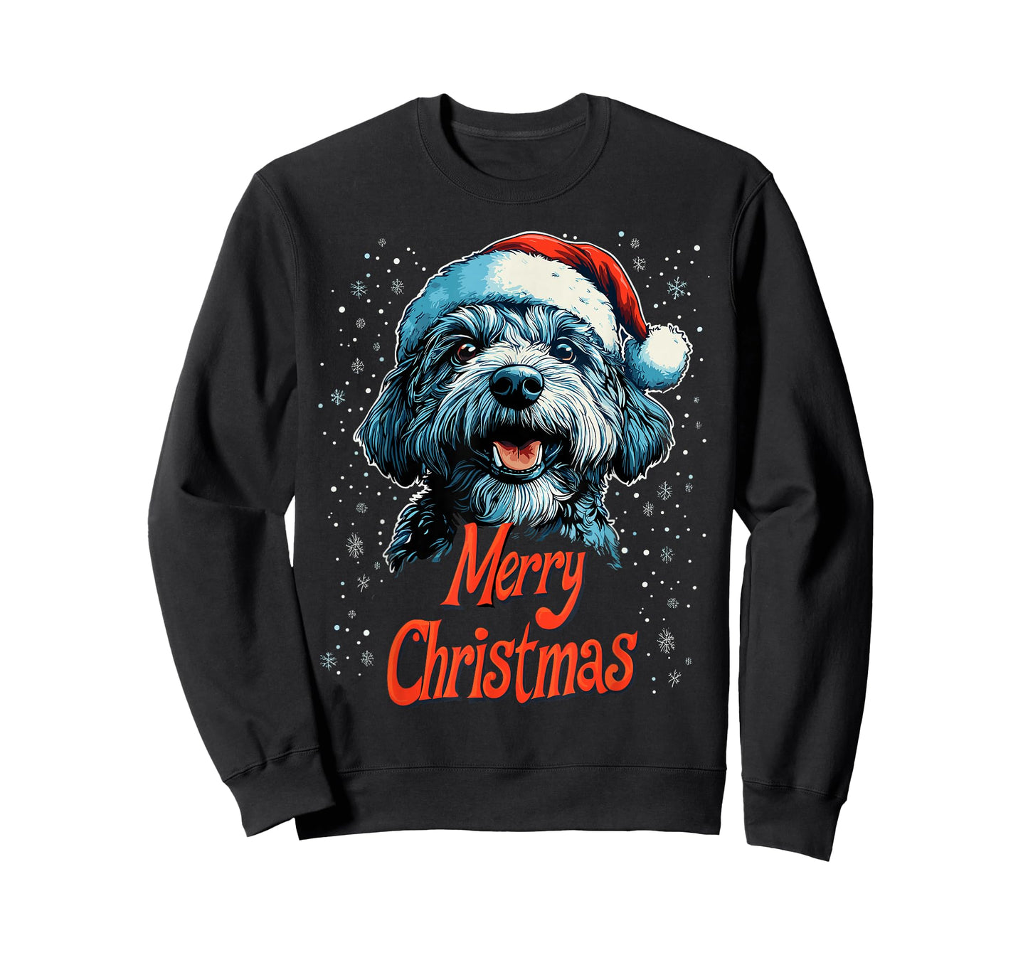 Funny Doodle Santa Merry Christmas Goldendoodle Lover Pajama T-Shirt