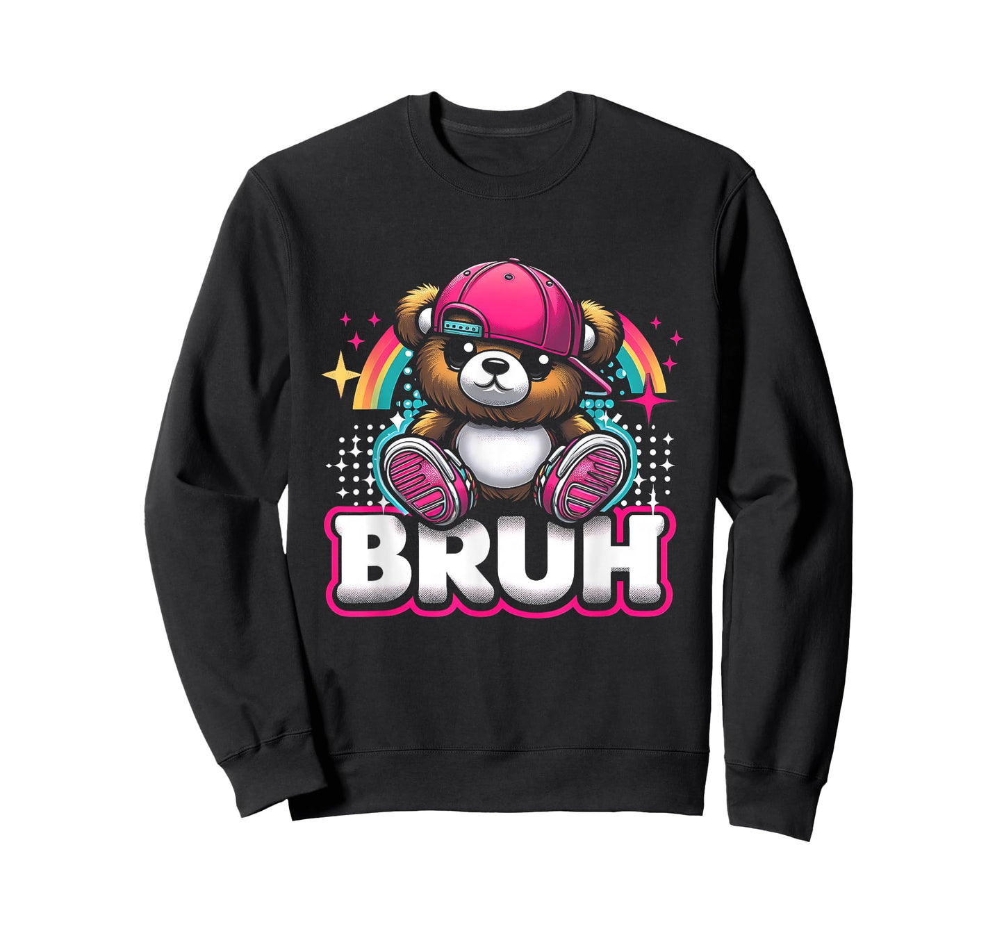 Hip Hop Teddy Bear Bruh Meme Saying Teen Humor T-Shirt