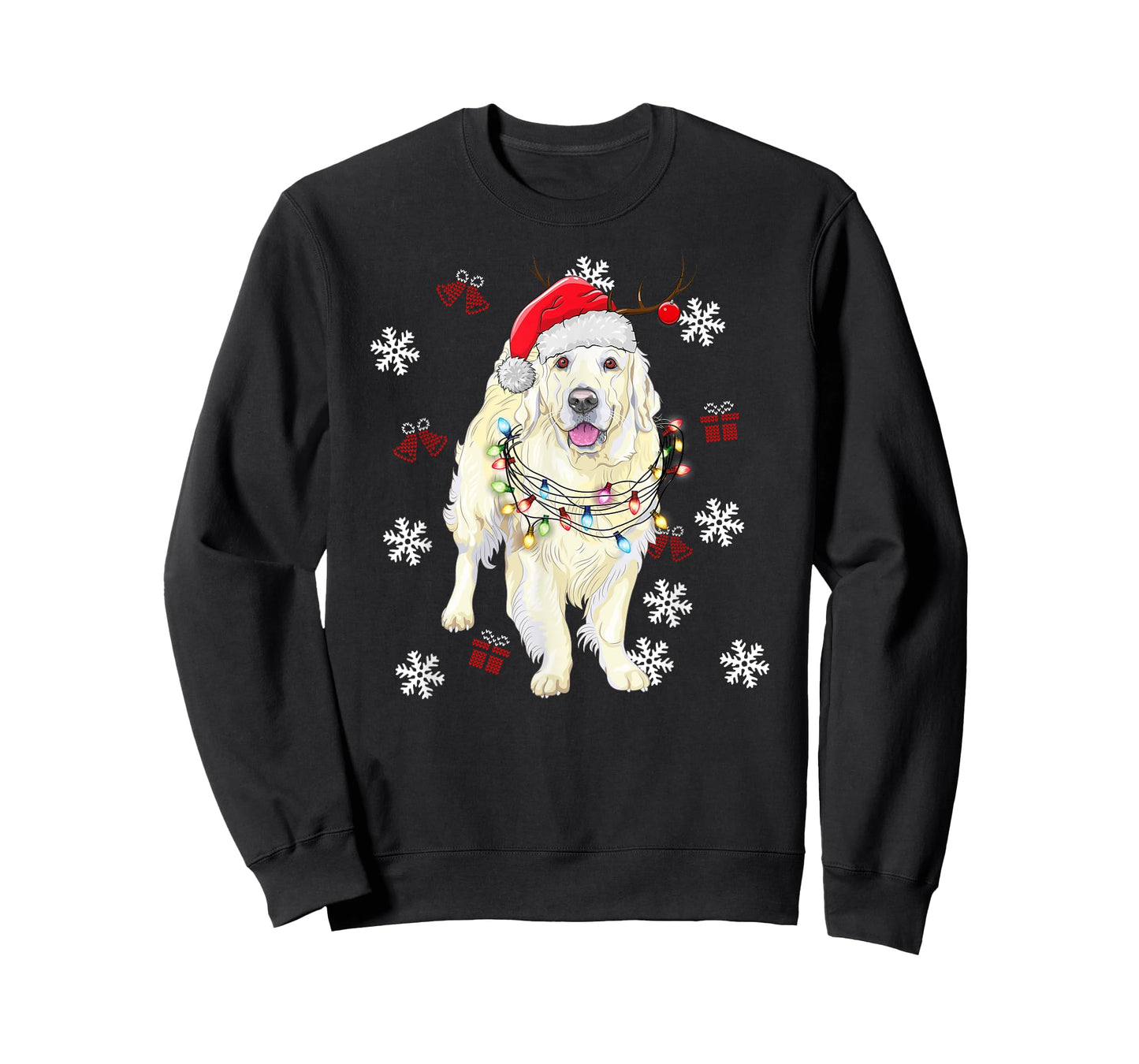 Christmas Dog Sweater Golden retriever Pajama Men Women T-Shirt