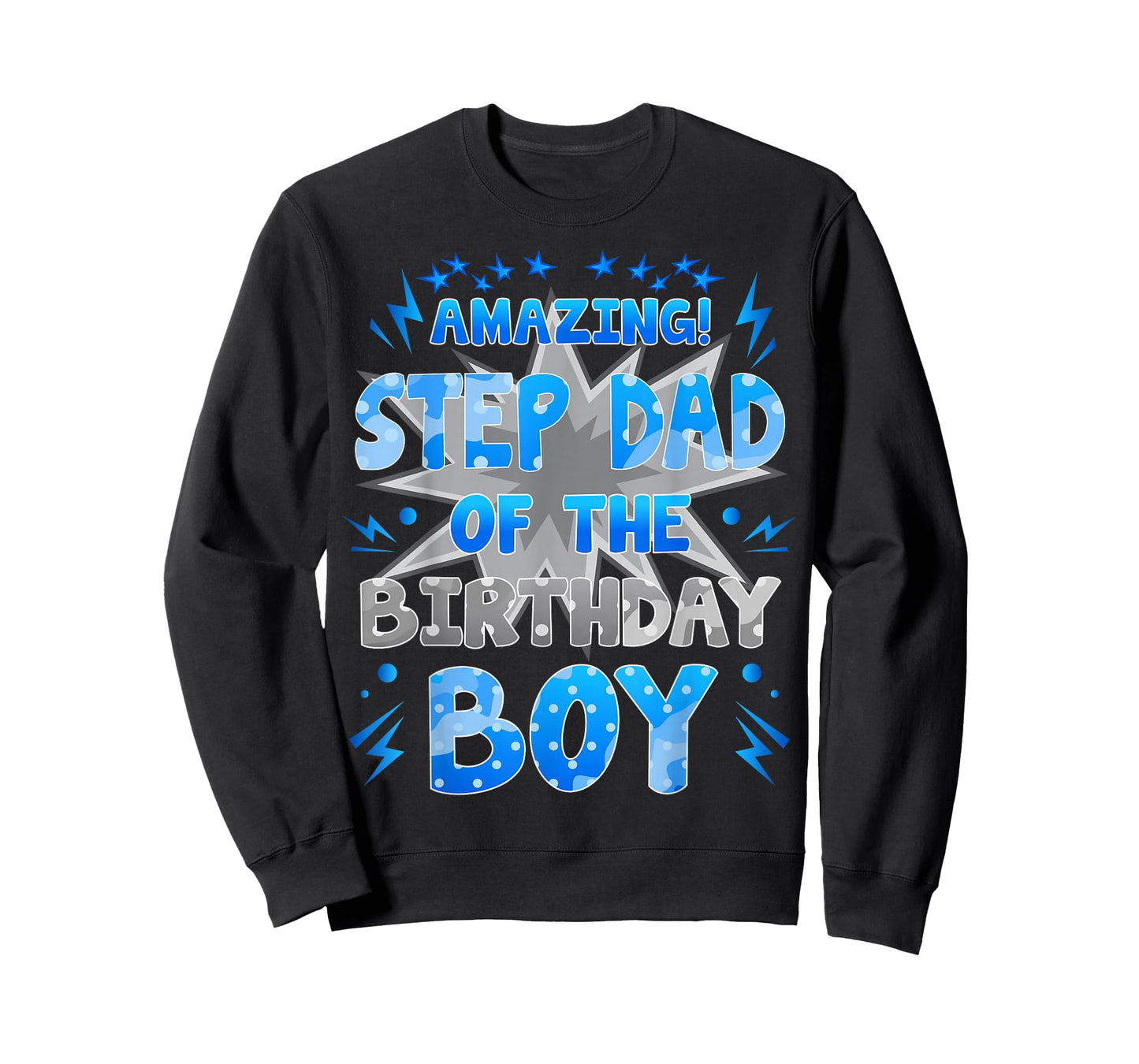 Amazing Step Dad of The Birthday Boy Party Family Love T-Shirt