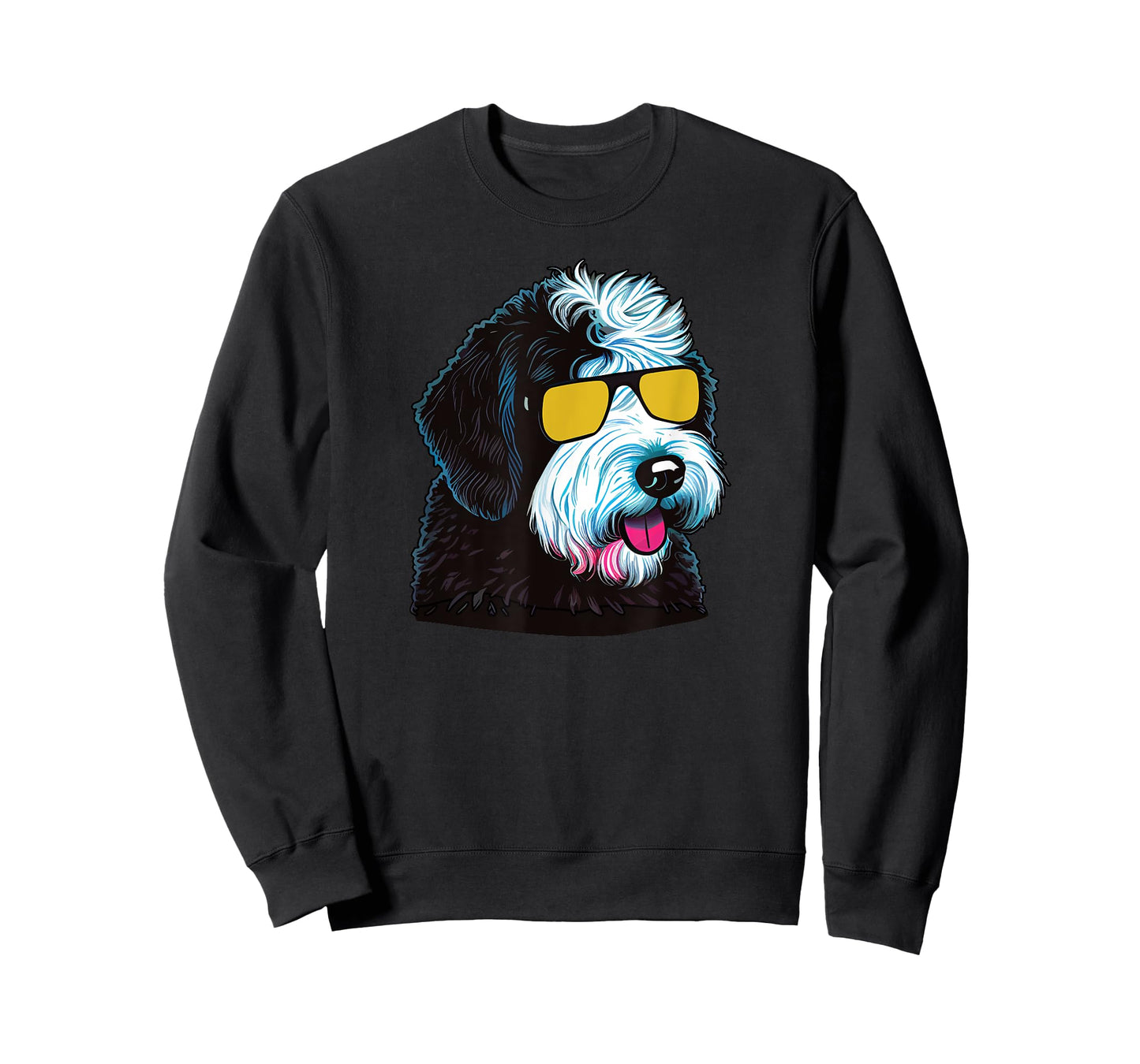 Dad Mom Cool Dog Sunglasses - Sheepadoodle Men Women T-Shirt