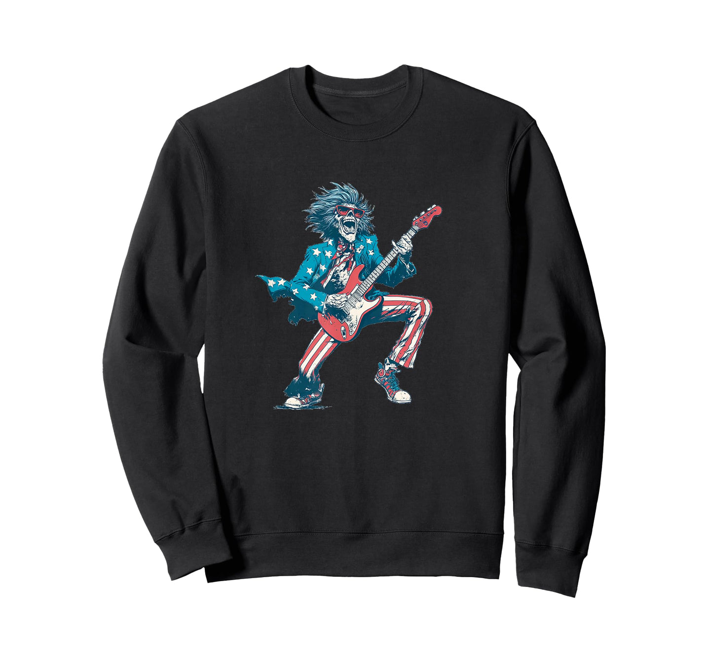 Cool US Electric Guitar Music Costume for Boys and Girls T-Shirt
