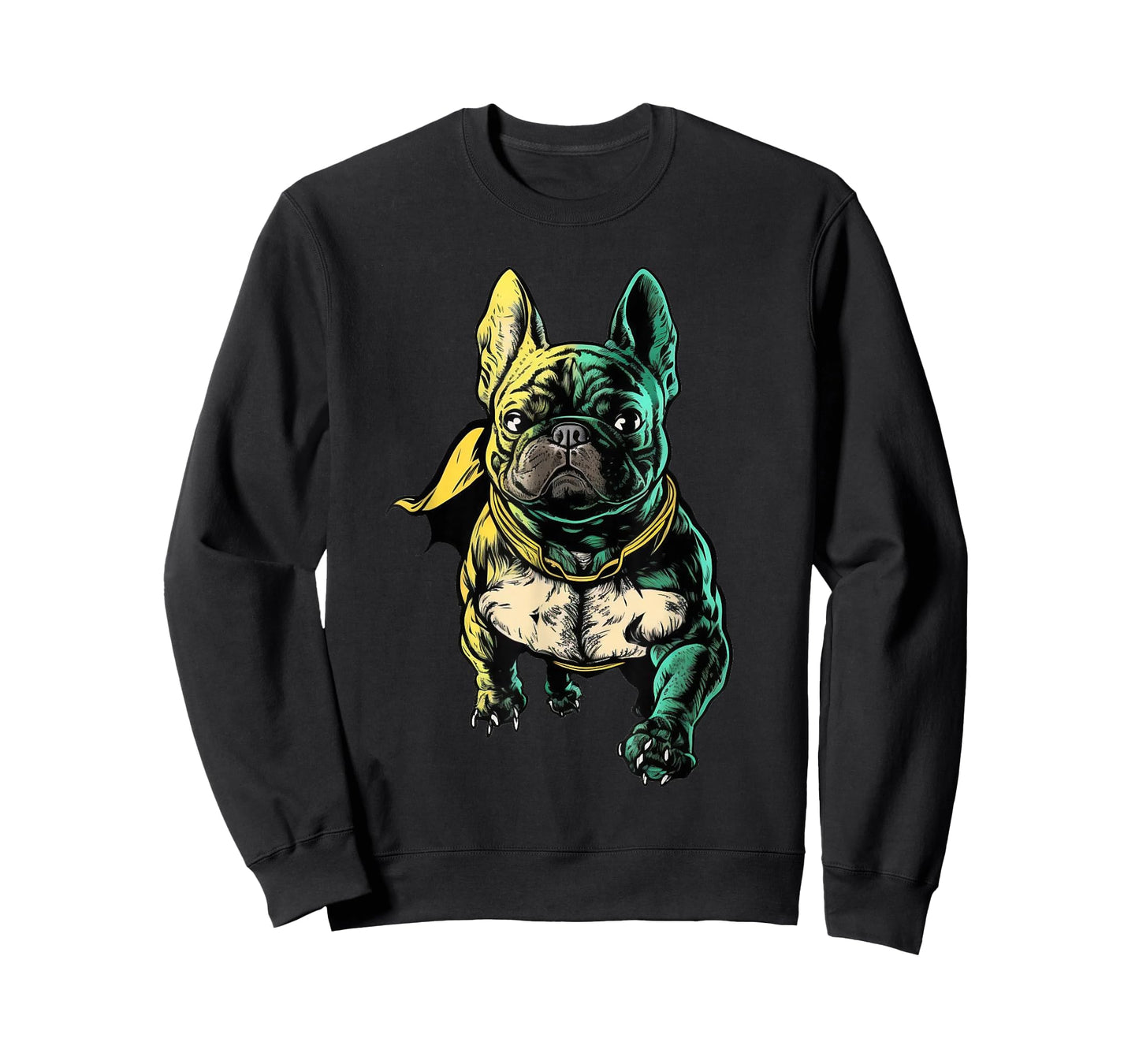 Superhero French Bulldog Red Cape Super Hero Dog T-Shirt