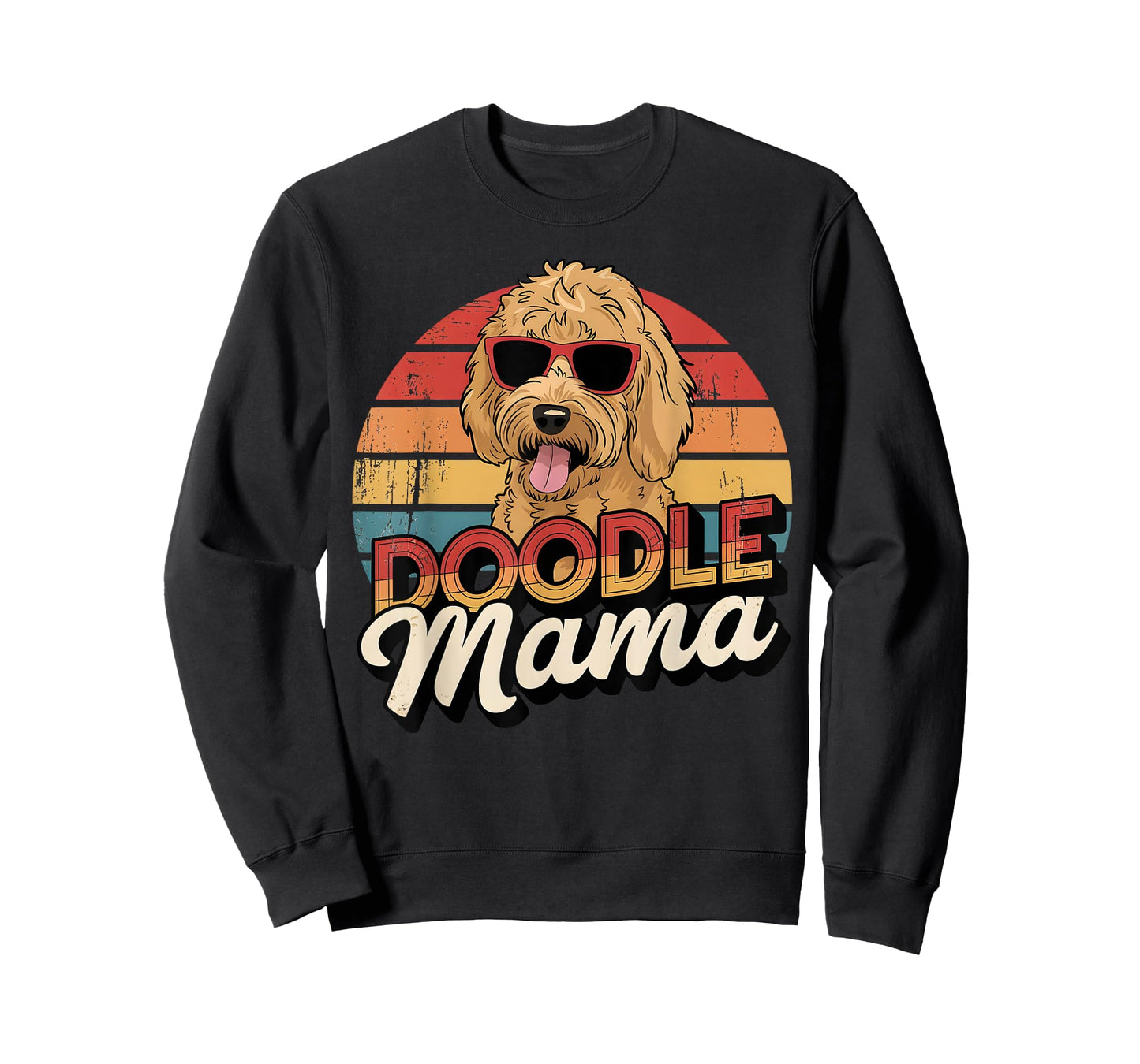 Retro Doodle Goldendoodle Mama Dog Mom Doodle Mama T-Shirt for Men Women