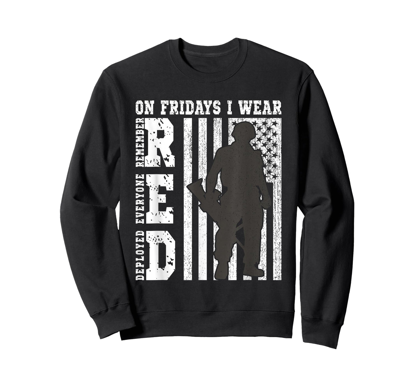 On Fridays I Wear Red USA Support American Troops T-Shirt