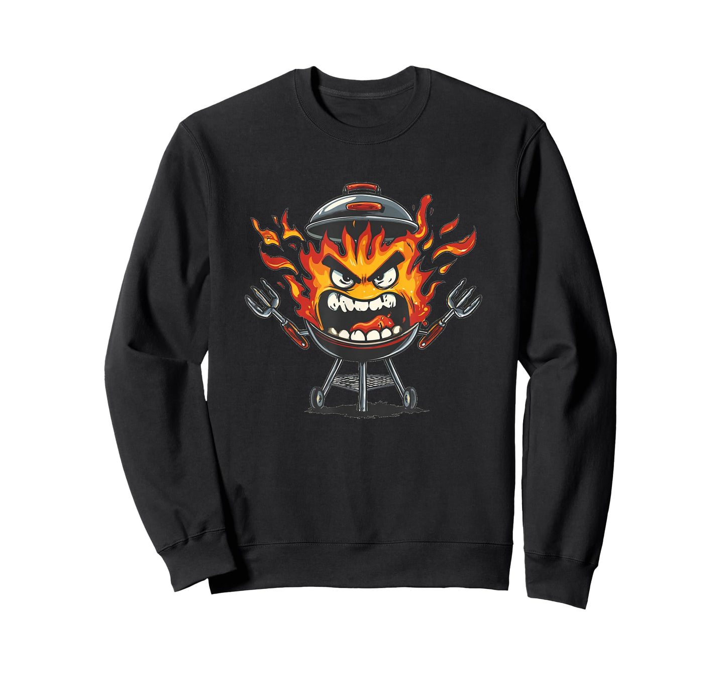 Great BBQ Graphic with Fire and Flames Costume T-Shirt