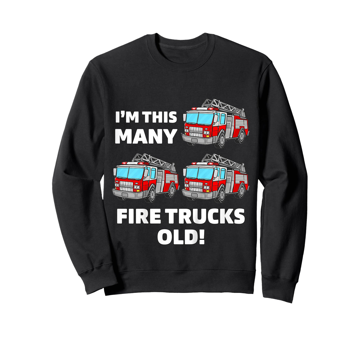 Kids Fire Truck 3rd Birthday Boy Toddler Firefighter 3 Three T-Shirt