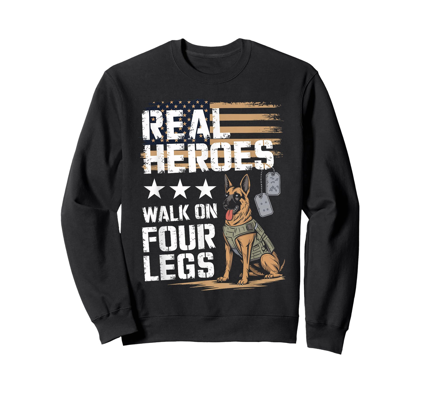 Military Working Dog Handler K9 Veteran T-Shirt