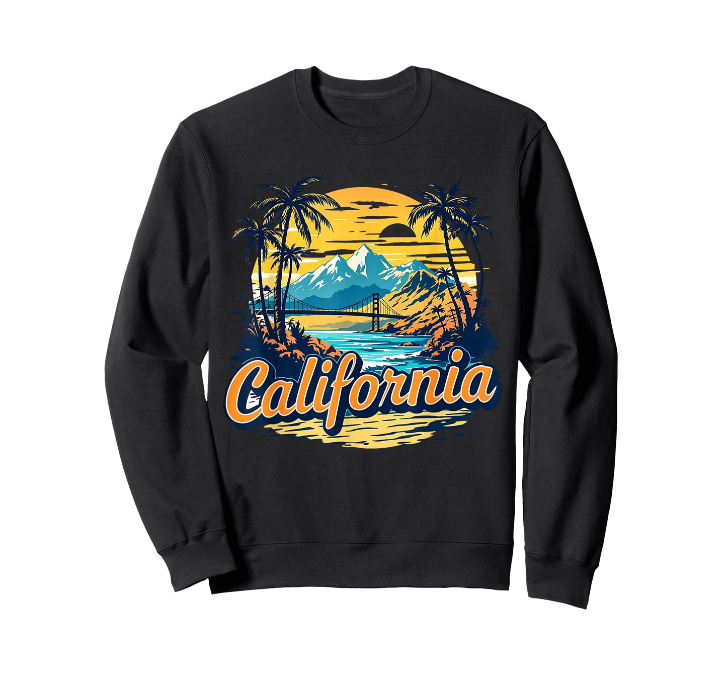 Retro California Home State CA Nature Sunset Vintage T-Shirt