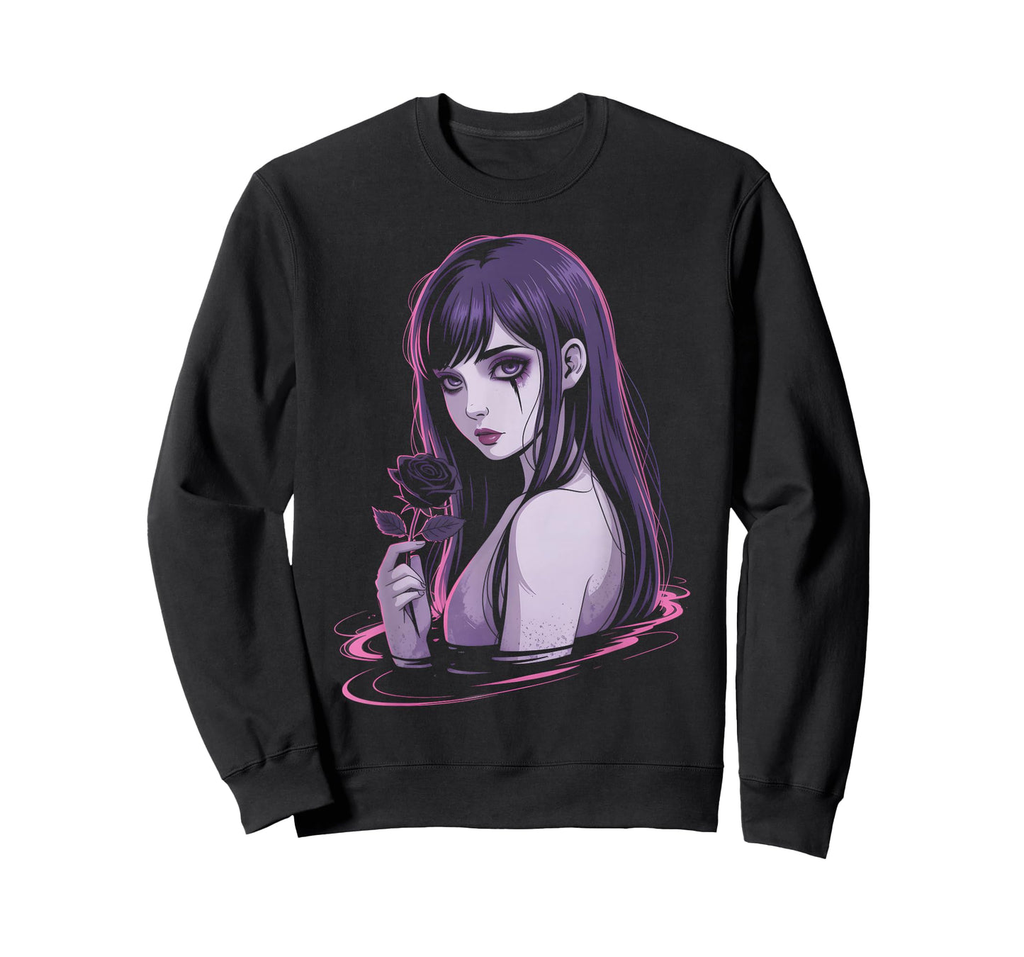 Horror Anime Manga Japanese Creepy Kawaii Goth Grunge Waifu T-Shirt