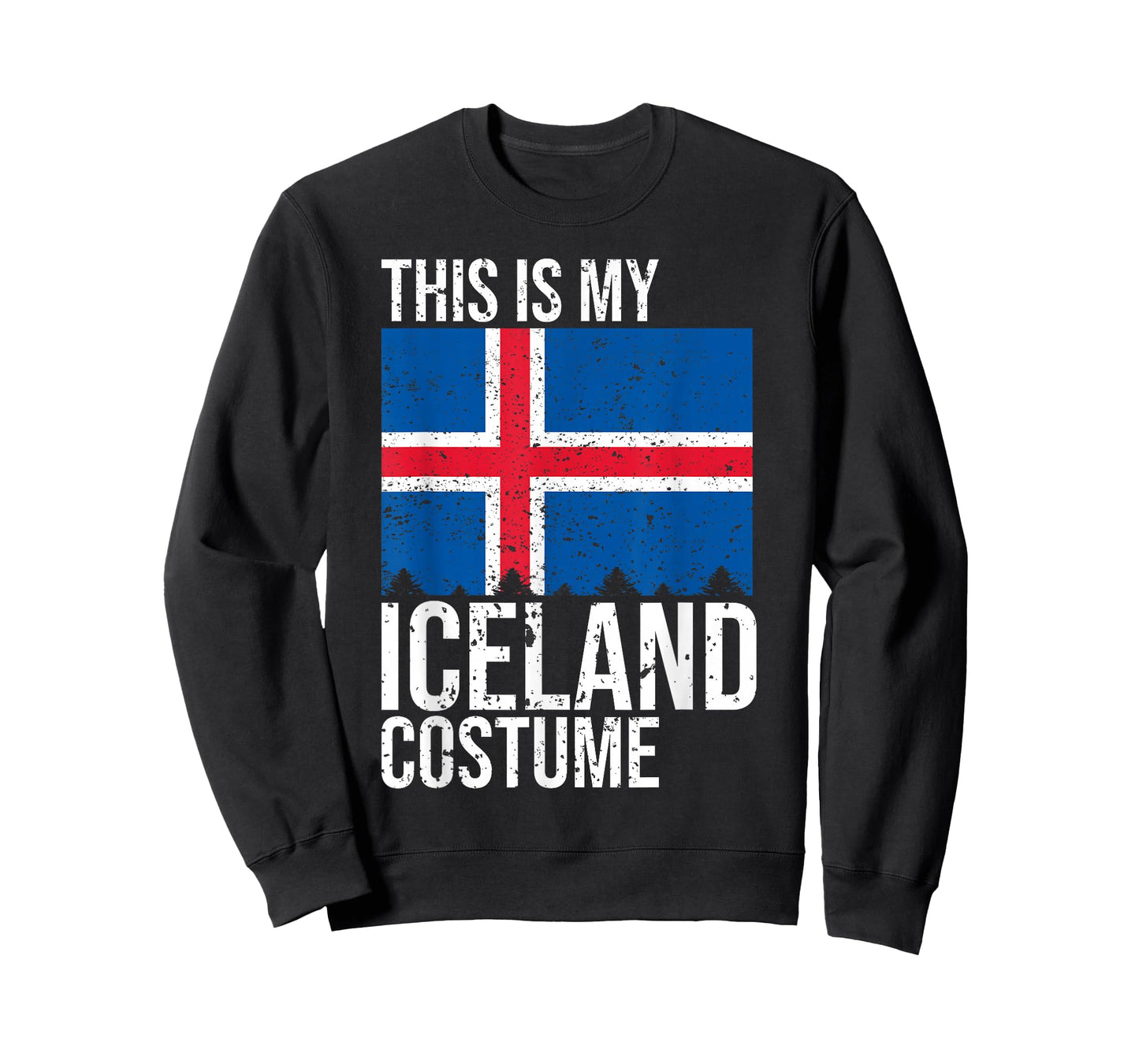 Vintage This Is My Iceland Flag Costume for Halloween T-Shirt