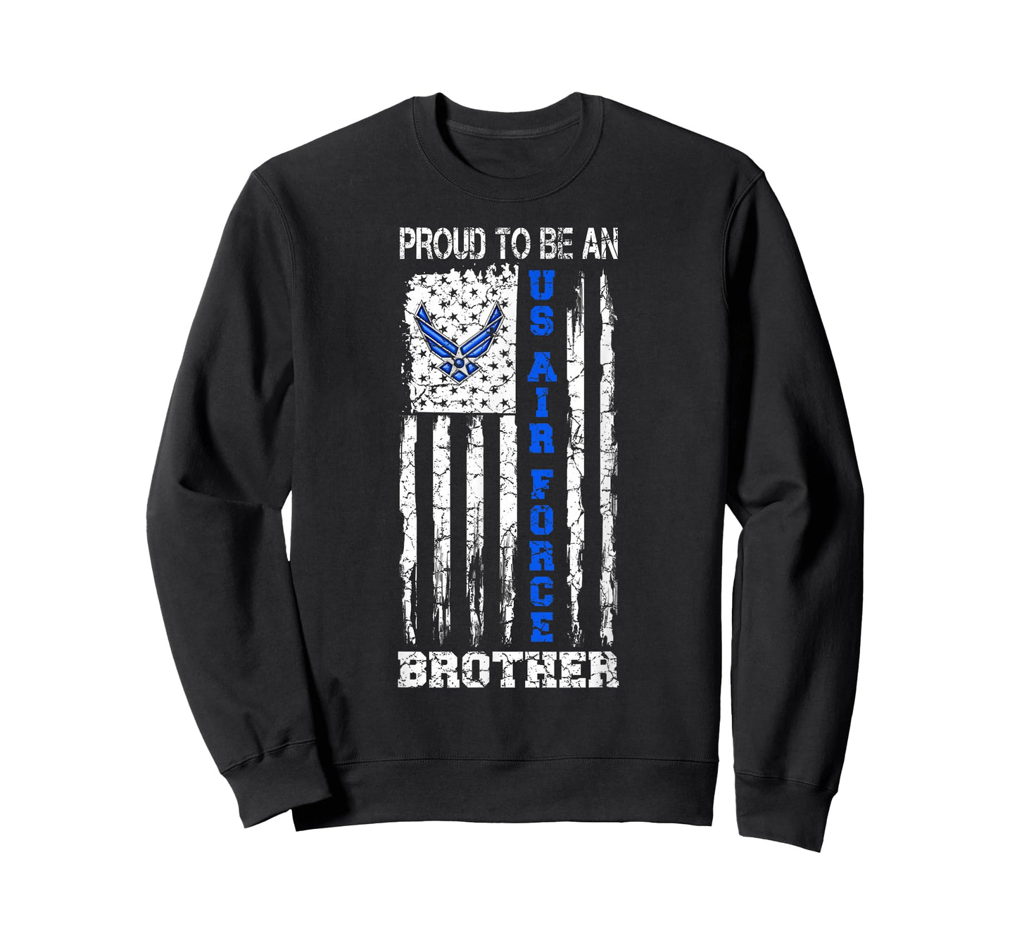 Vintage USA Flag Proud To Be An US Air Force Brother T-Shirt